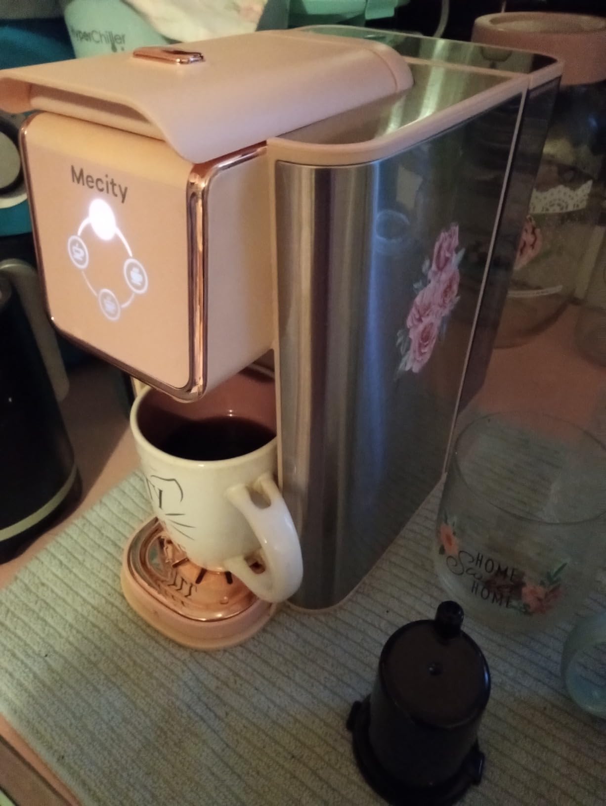 Mecity Coffee Maker 3 in 1 Single Serve Coffee Machine, Compatible with K cup Capsules, Instant Coffee Pot, Tea maker, 6,8,10 Oz Cup, Removable 50 Oz Water Reservoir, 120V 1150W customer photo 2