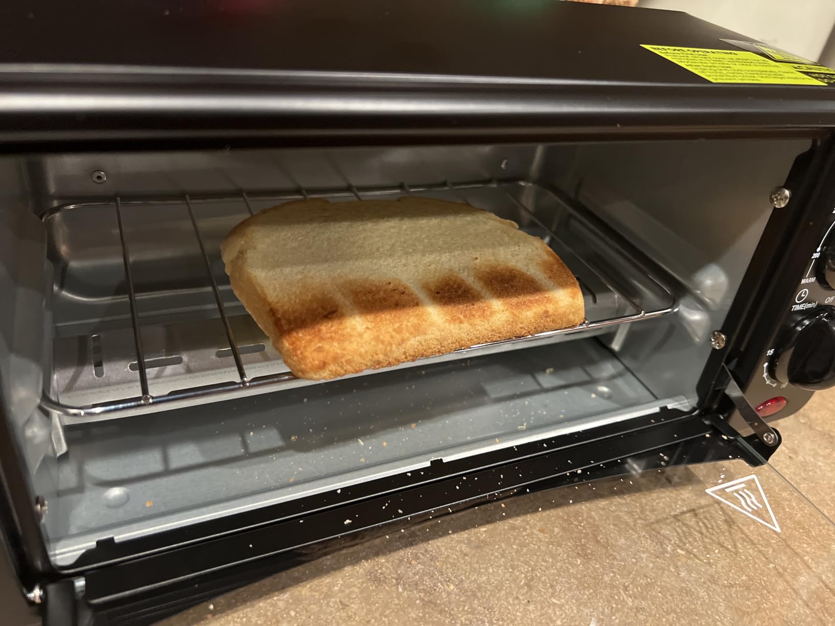 Elite Gourmet ETO236 Compact 2-Slice Toaster Oven, 15-Min Timer, Black customer photo 2