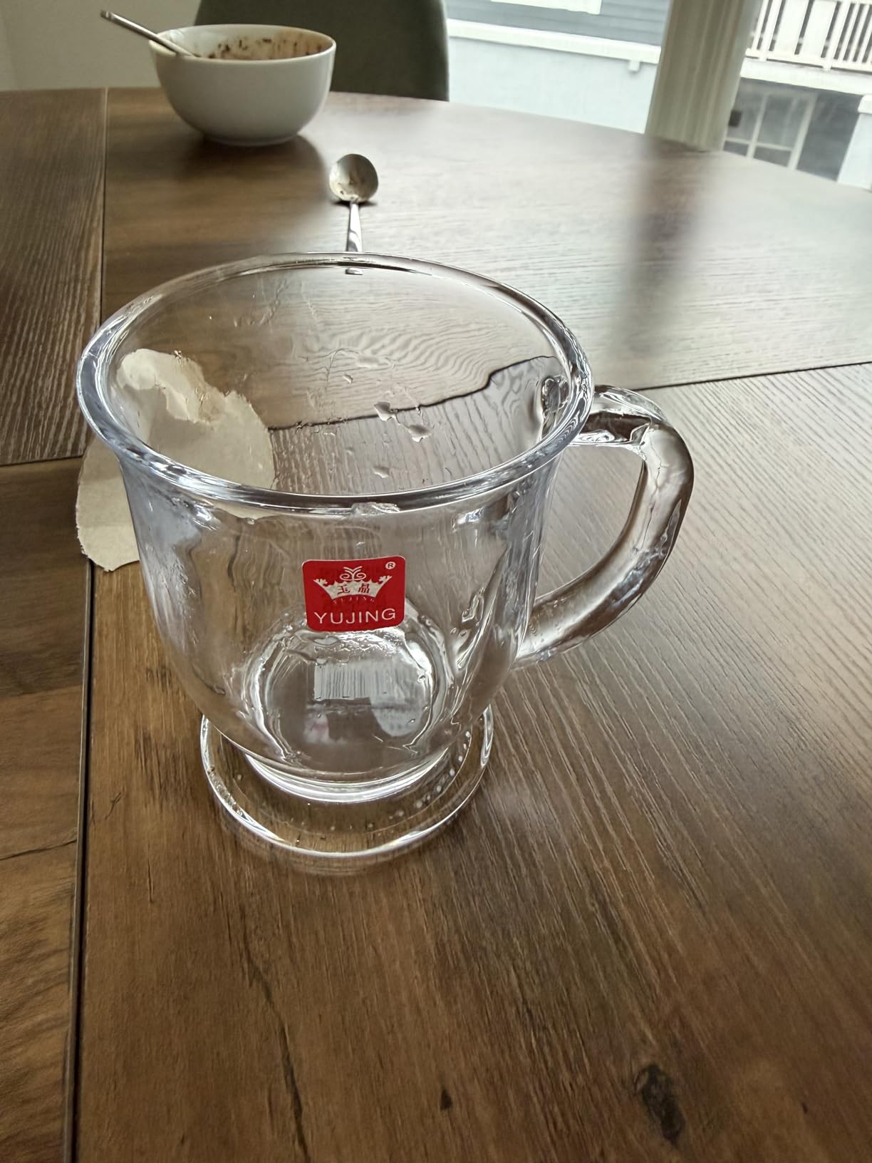 Mfacoy Glass Coffee Mugs Set of 4, Clear Large Coffee Mug 15 Oz With Handles for Hot Beverages, Clear Mugs for Tea, Cappuccino, Latte, Espresso Coffee, Juice, Glass Coffee Cups customer photo 2