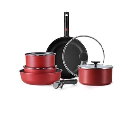 CAROTE 19pcs Pots and Pans Set Non Stick, Detachable Handle Cookware customer photo 1