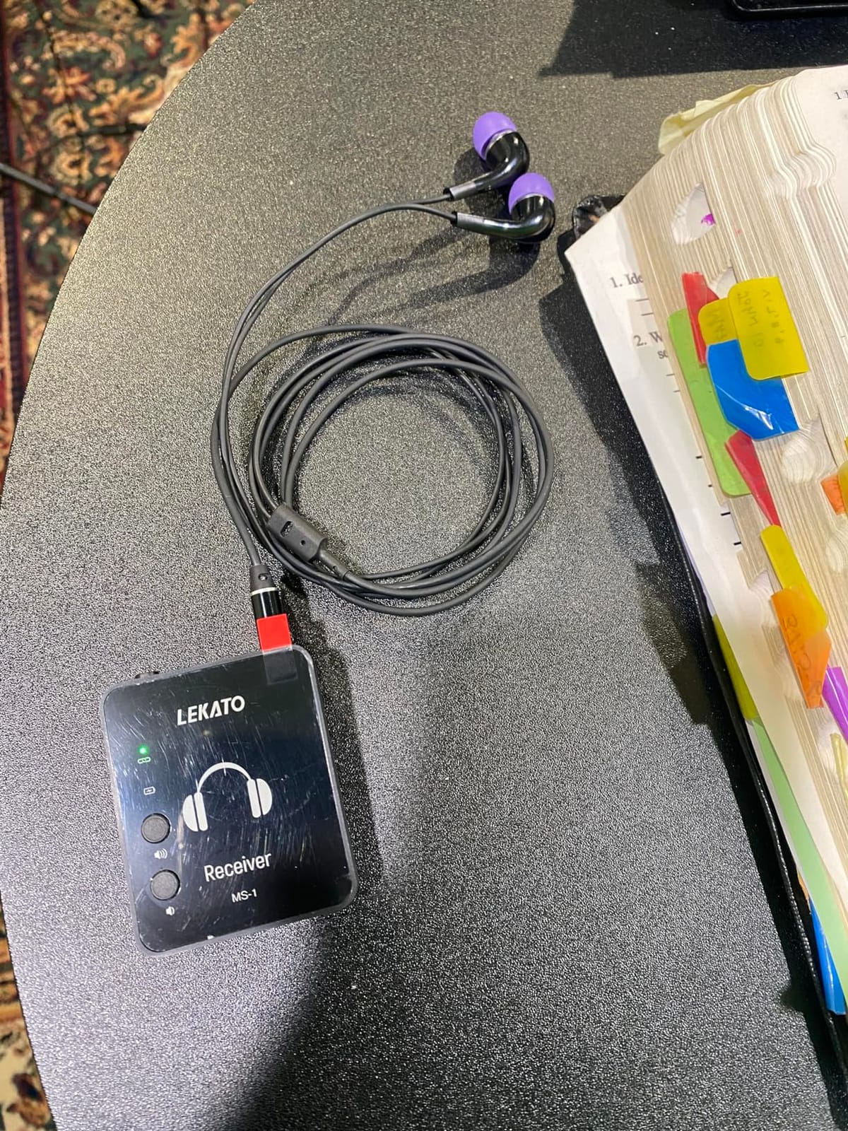 LEKATO Wireless in Ear Monitor System 2.4GHz, Stereo in-Ear Monitoring with Transmitter Receiver Clip-On, One to Many, Auto-Pairing, Wireless IEM for Band Rehearsal,Studio, Church,Small Gigs(MS-1) customer photo 2