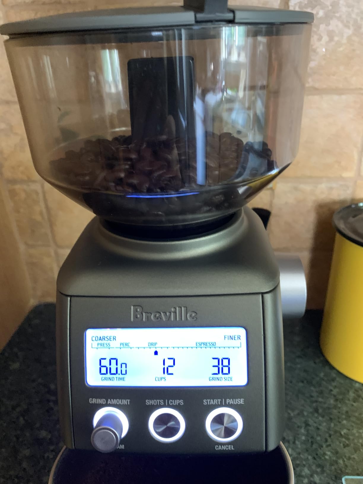 Breville BCG820BTR Smart Grinder Pro, Black Truffle | Grind coffee and espresso beans precisely with programmable conical burr grinder including 60 settings for any brew method customer photo 2