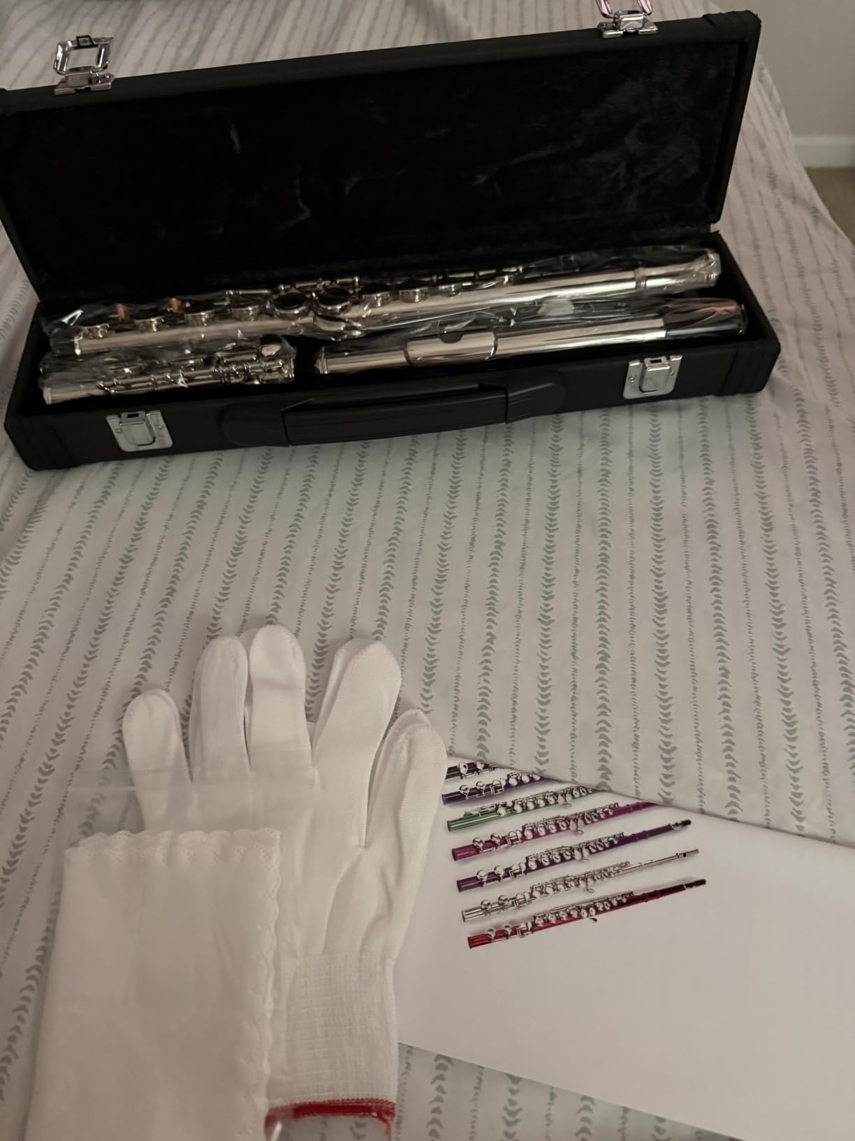 Ktaxon C Closed Hole Flute 16 Keys, Nickel Flute For Students Silver customer photo 2