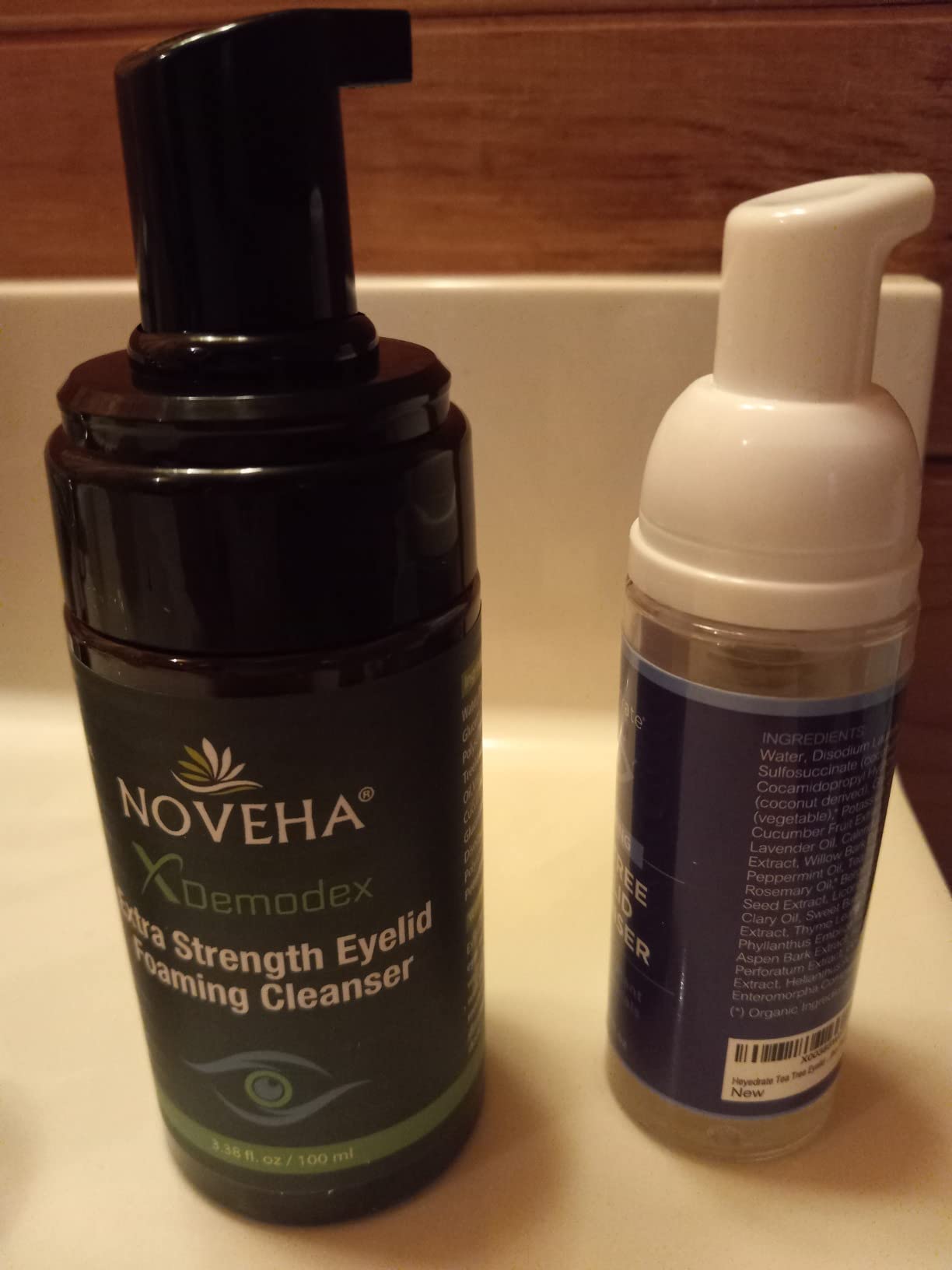 NOVEHA Extra Strength Tea Tree Eyelid & Face Foaming Cleanser – Daily Cleansing Foam with Tea Tree Oil, Coconut Oil, Vitamin E & Pro-Vitamin B5 – For Eyelids, Lashes & Face – 3.38 fl oz (100ml) customer photo 2