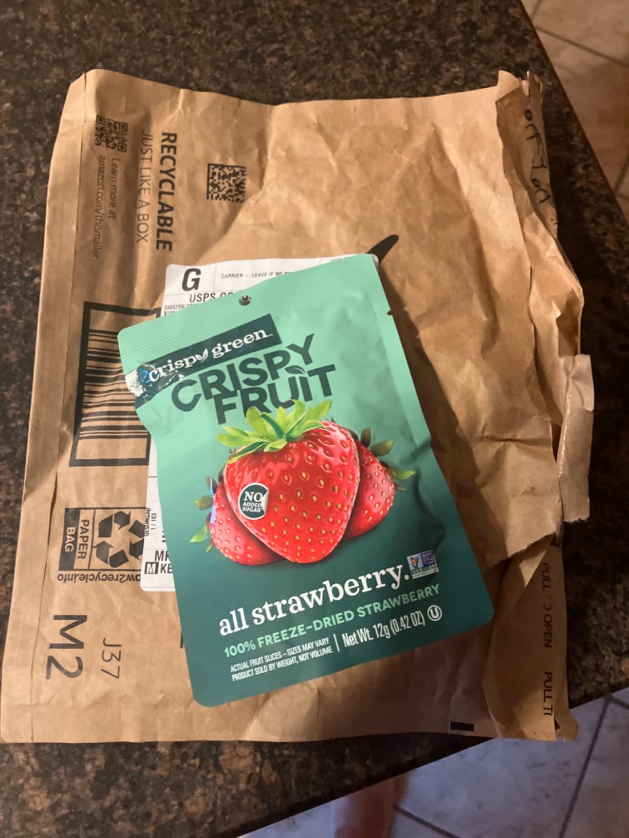 Crispy Green Freeze-Dried Apple Fruit Snacks, 0.53 Oz (Pack of 12) customer photo 1