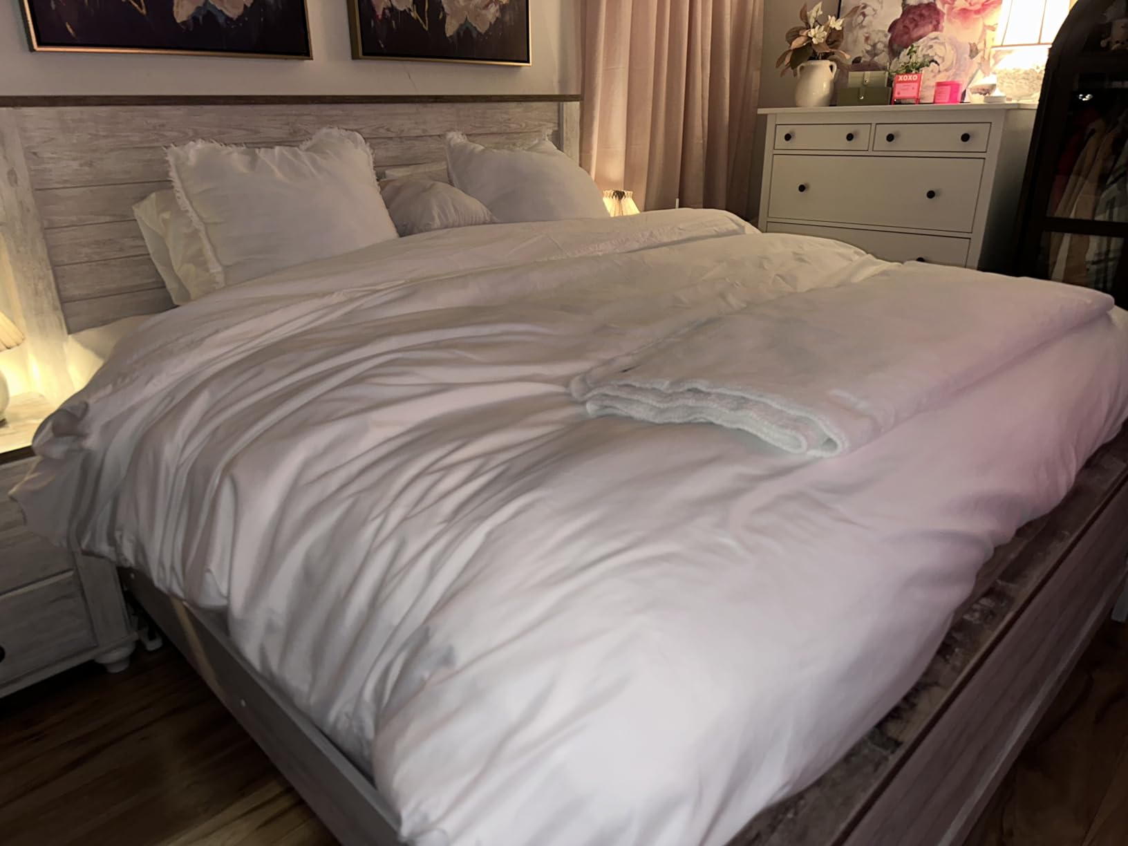 Bedsure Duvet Cover King Size, Soft Double Brushed Bedding Set, 3Pcs, Beige customer photo 1