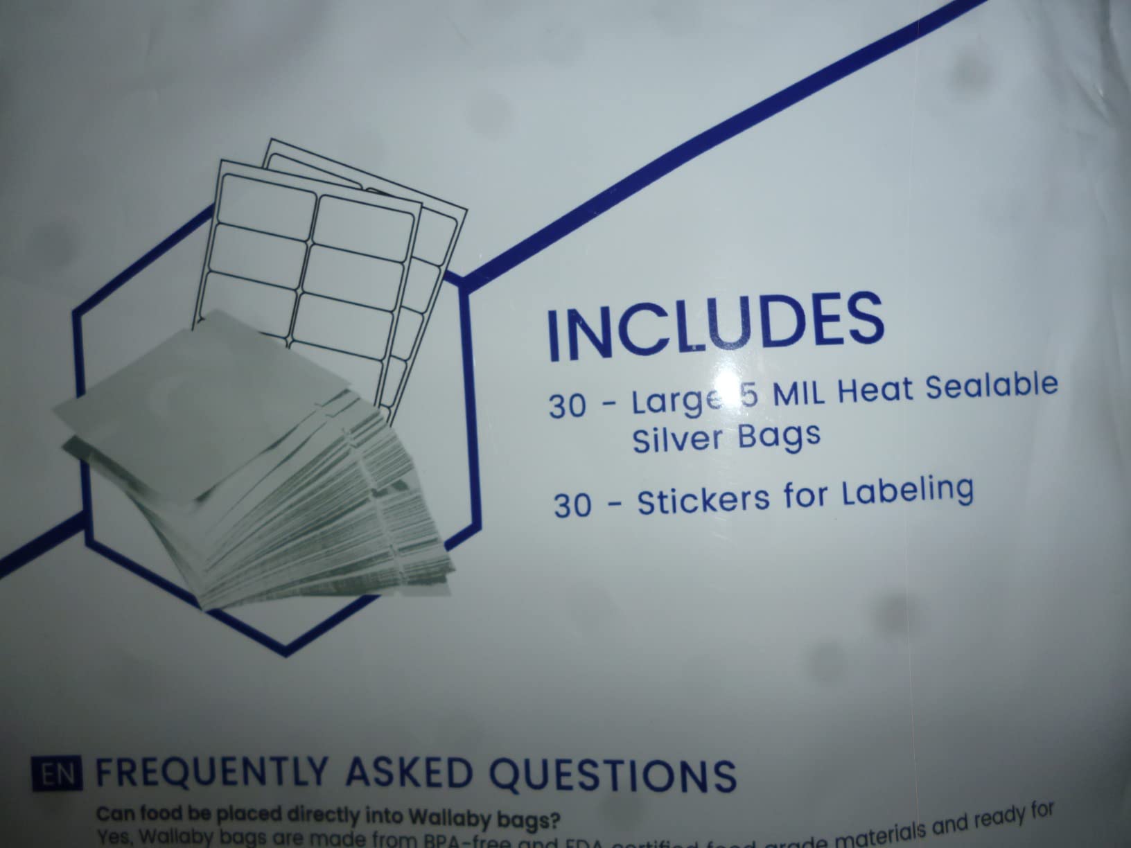 Wallaby 10 Mil Thick Mylar Bags, Heavy Duty, Open Top, Food Safe Pouches customer photo 1
