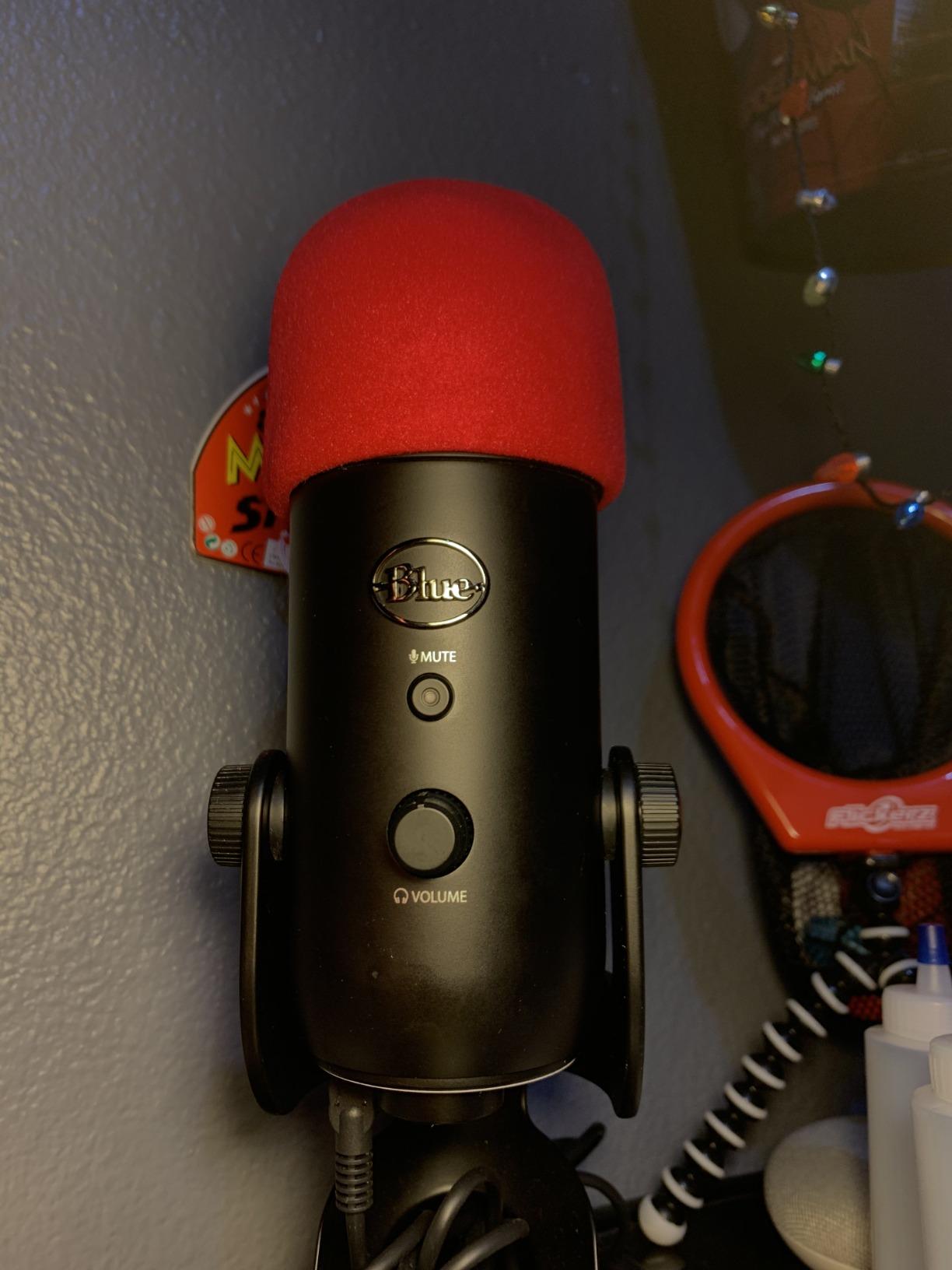 Blue Yeti Pop Filter Foam Windscreen - 5.5 Inch Diam 6 Layers Pop Filter for Mic Cover Yeti Pop Screen Compatible with Blue Yeti Microphone Professional Metal Pop Filter by YOUSHARES customer photo 2