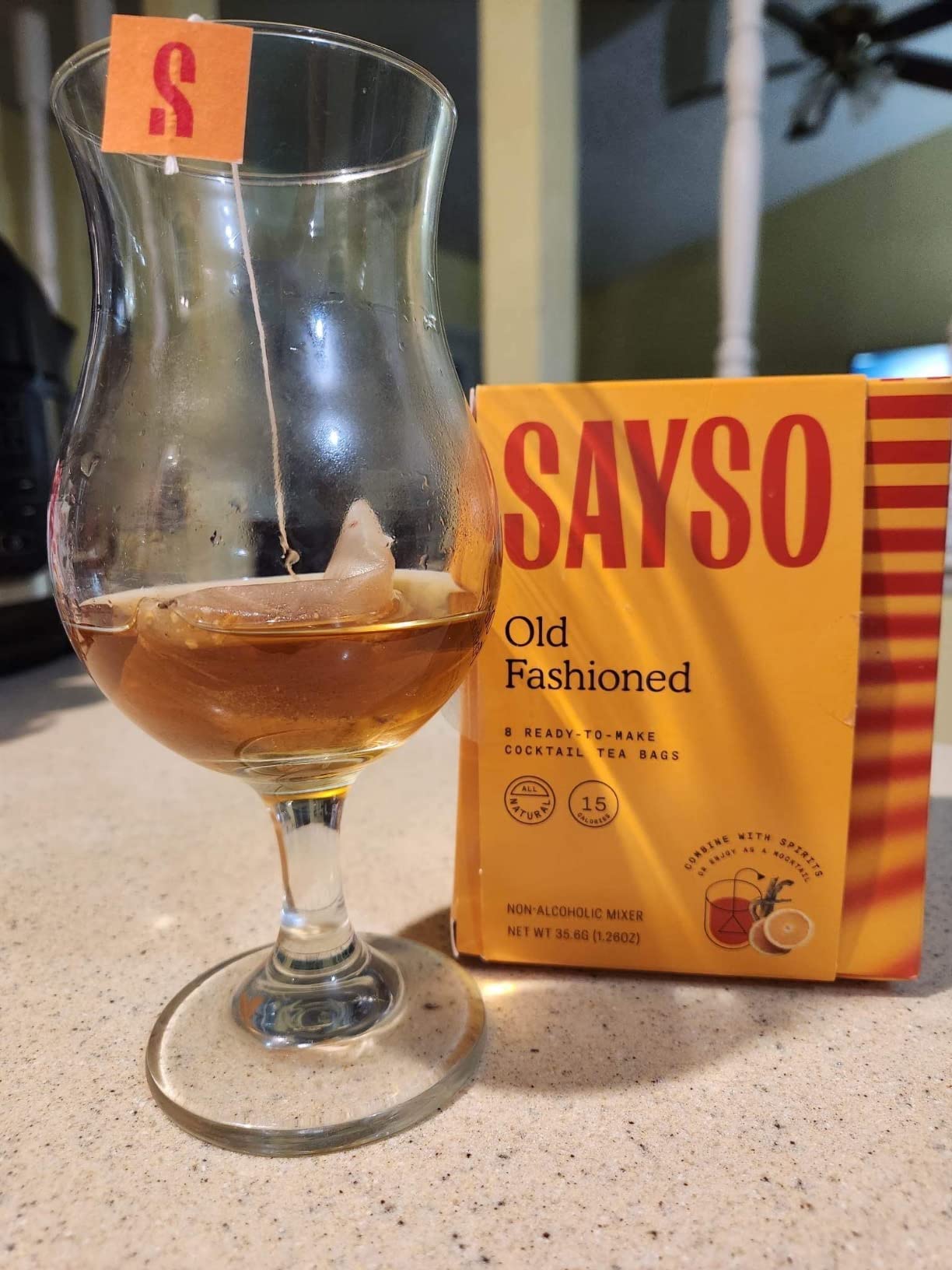 SAYSO Old Fashioned Original Cocktail Tea Bag w/ Bitters & Orange, 8-Pack customer photo 1