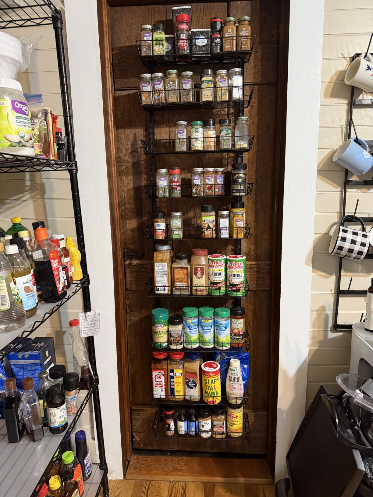 SWOMMOLY Wall Mount Spice Rack Organizer, 12-Tier Adjustable Dual-Use Shelf customer photo 2