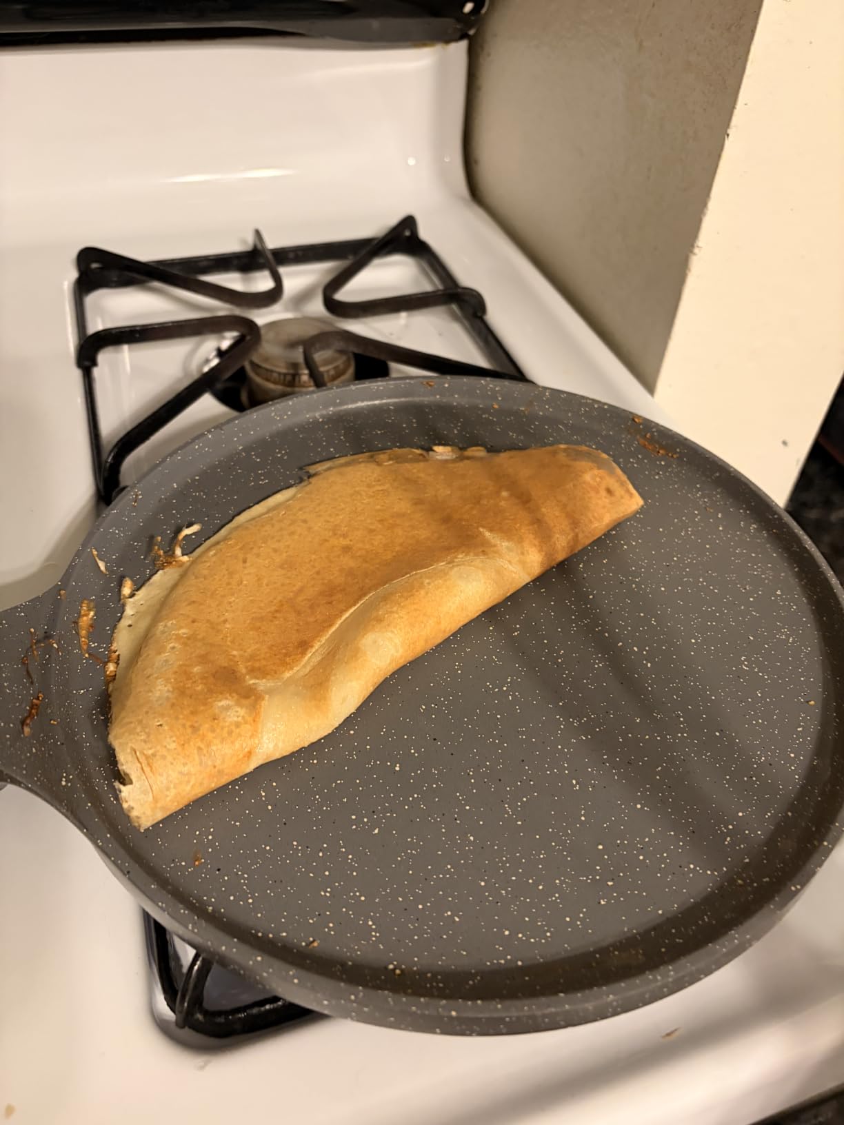 SENSARTE 12 Inch Nonstick Crepe Pan Granite Coating Pancake Pan Gray customer photo 1
