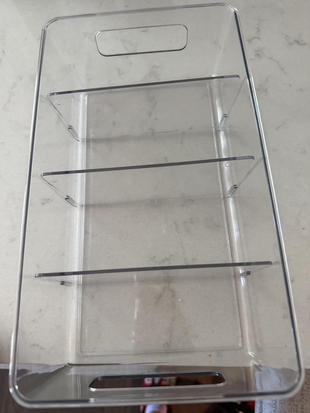 HIHEGD 2-Tier Bathroom Organizer with Dividers, Clear Under Sink and Pull-Out Cabinet Organizer for Kitchen and Pantry Storage customer photo 2