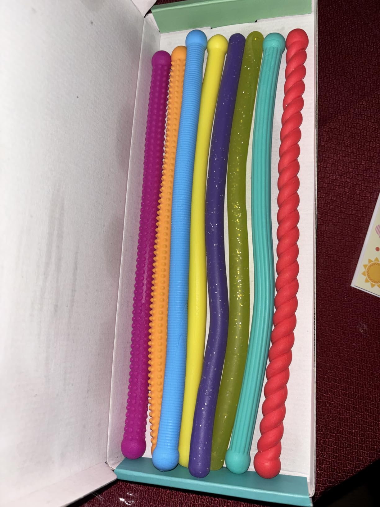 Sensory Autism Toys for Kids - Textured Stretchy Fidget Toys for Stress - Sensory Toys Special Needs for Autistic Toddlers Boys Girls Stocking Stuffers Gifts, Treasure Prizes Classroom - 8 Pack customer photo 2