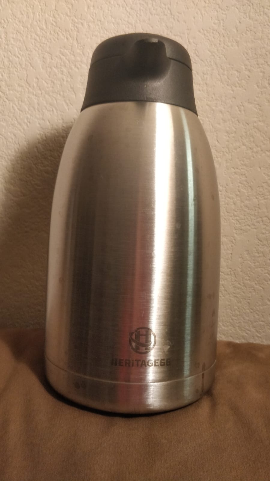 Heritage66 3L Airpot Coffee Dispenser, Stainless Steel Triple-Wall Vacuum Insulated Pump Pot, Thermal Coffee Server Keeps Drinks Hot 12 Hrs/Cold 24 Hrs, Ideal for Home, Office, Parties customer photo 1