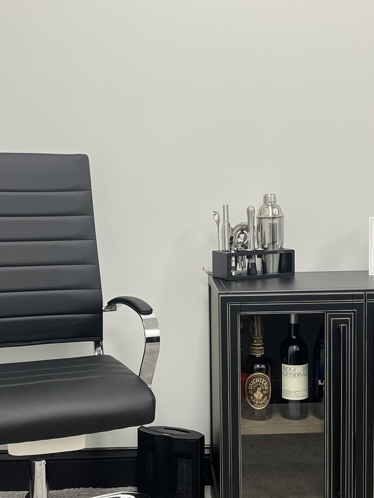 Black Stainless Steel Cocktail Shaker Set with Wood Stand - 15 Piece Bartender Kit with Drink Shaker, Bar Spoon, Jigger, Muddler, Strainer, Bottle Opener, Stopper, Pour Spout, Stirrers, Tongs, Recipes customer photo 2