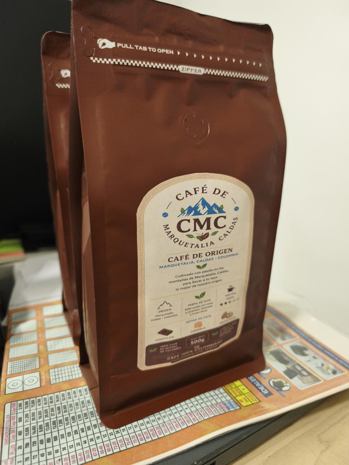 Coffee Bags with Valve(16 oz,1 lb,100pcs) Black High Barrier Aluminumed Foil Flat Bottom Heat Sealed Coffee Beans Packaging Bags Side Zipper Resealable Bags for Home or Business customer photo 2