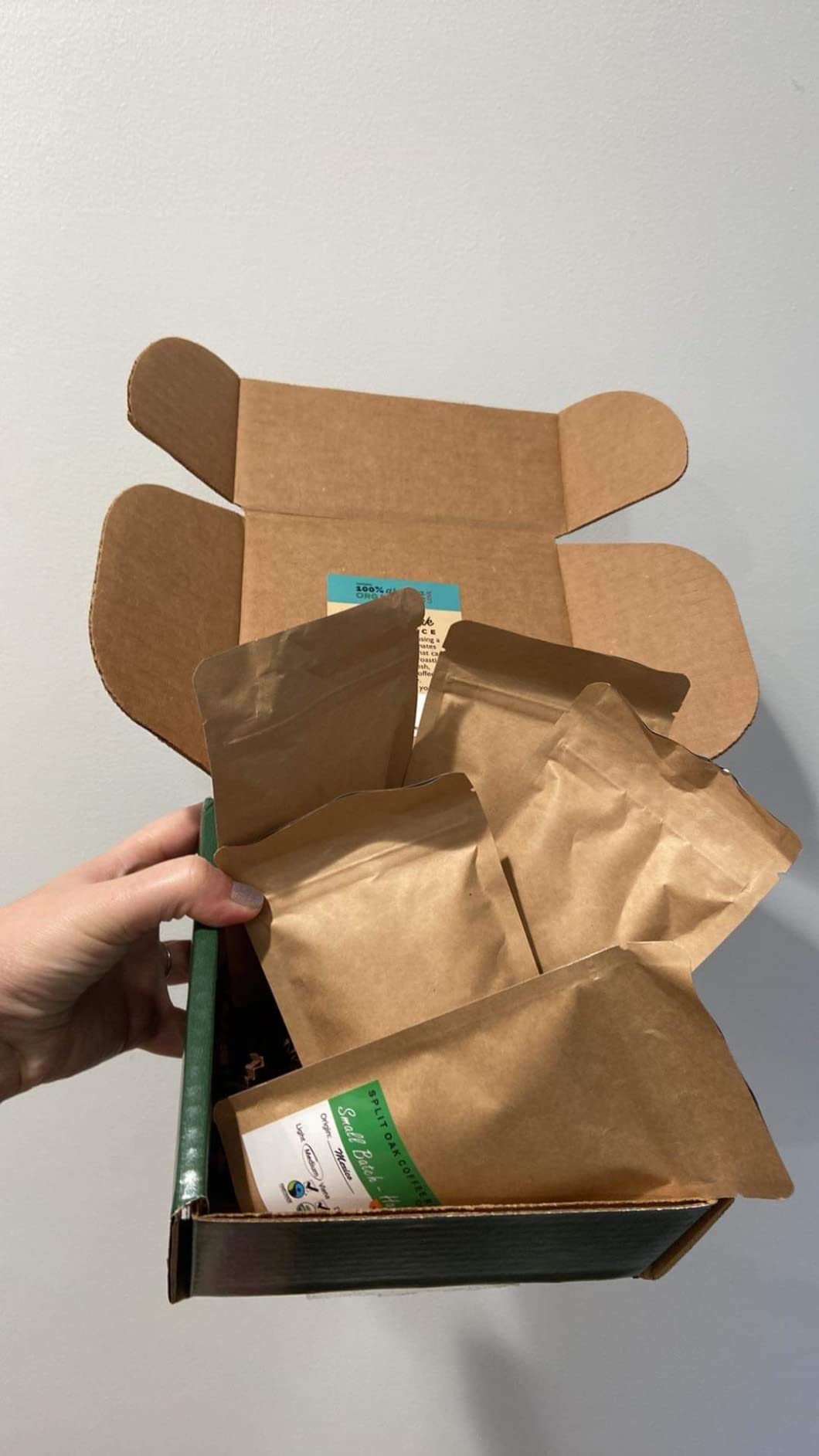 Coffee Samples 5 Pack Gift Set Las Americas. Gourmet Organic Medium Roast whole Bean with Best Beans From Mexico, Guatemala, Peru, Colombia and Brazil customer photo 2
