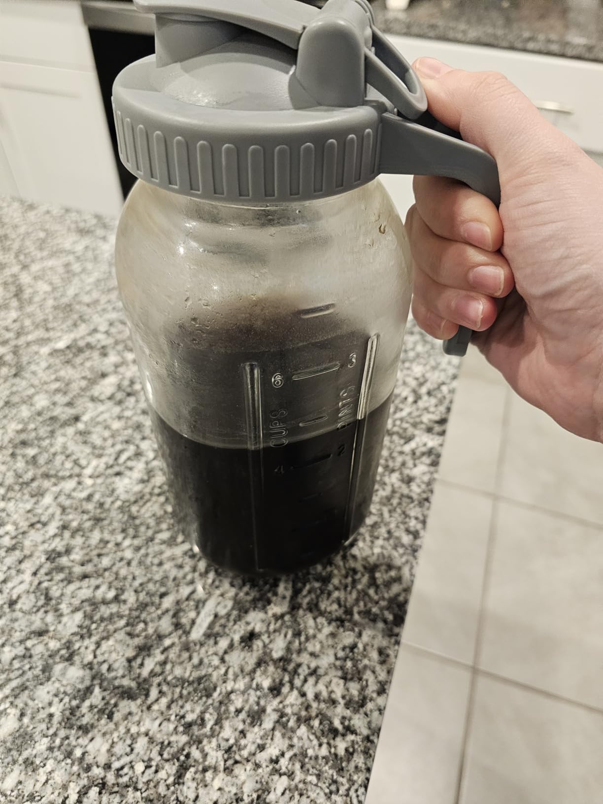 JunVpic Cold Brew Coffee Maker, 32 oz Glass Mason Jar Pitcher customer photo 1