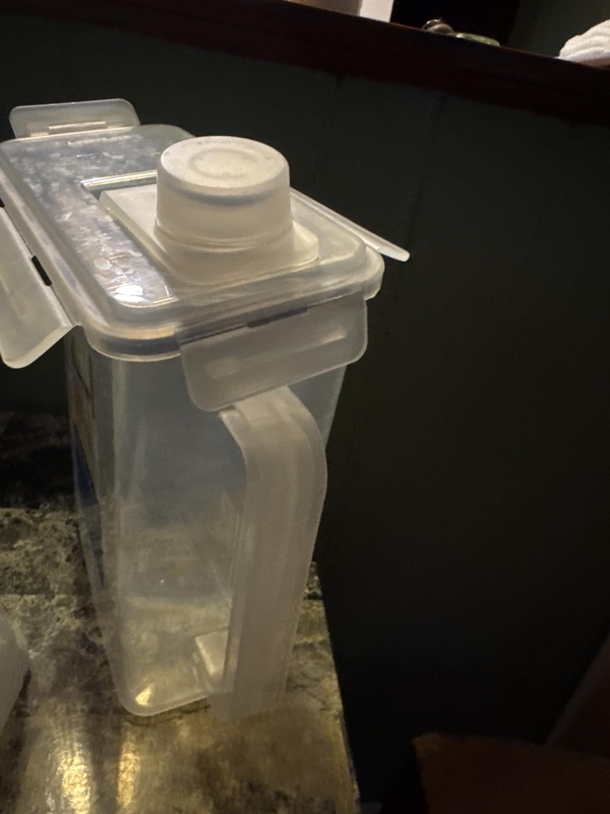 LocknLock Aqua Fridge Door Water Jug | Clear Pitcher | BPA Free Plastic Pitcher with Lid | 1 Gallon Pitcher with Lid for Water, Juice, Tea & More Beverages, Clear customer photo 2