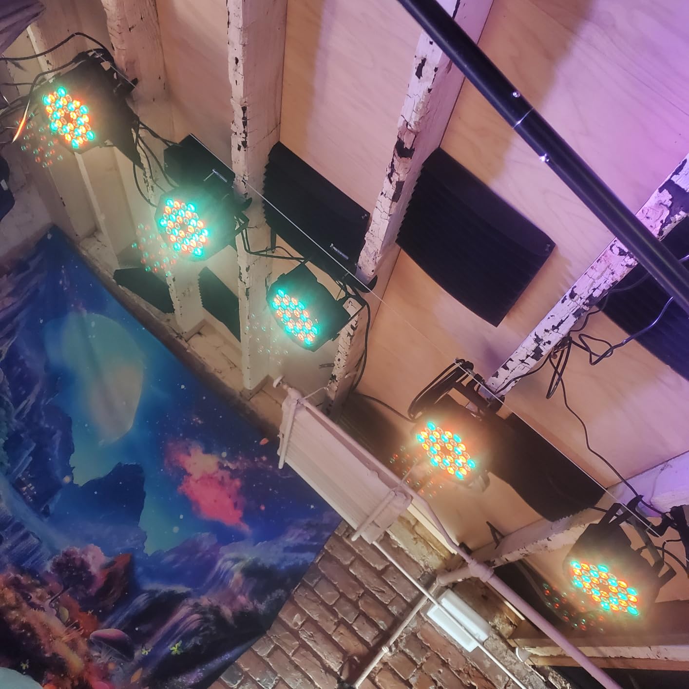 Litake DJ Par Lights, RGB 36 LED Stage Lights Sound Activated,Remote & DMX Controlled LED Uplights,7 Modes Uplighting for Dance Party Church Wedding Birthday Holiday Music Show-8 Pack customer photo 2