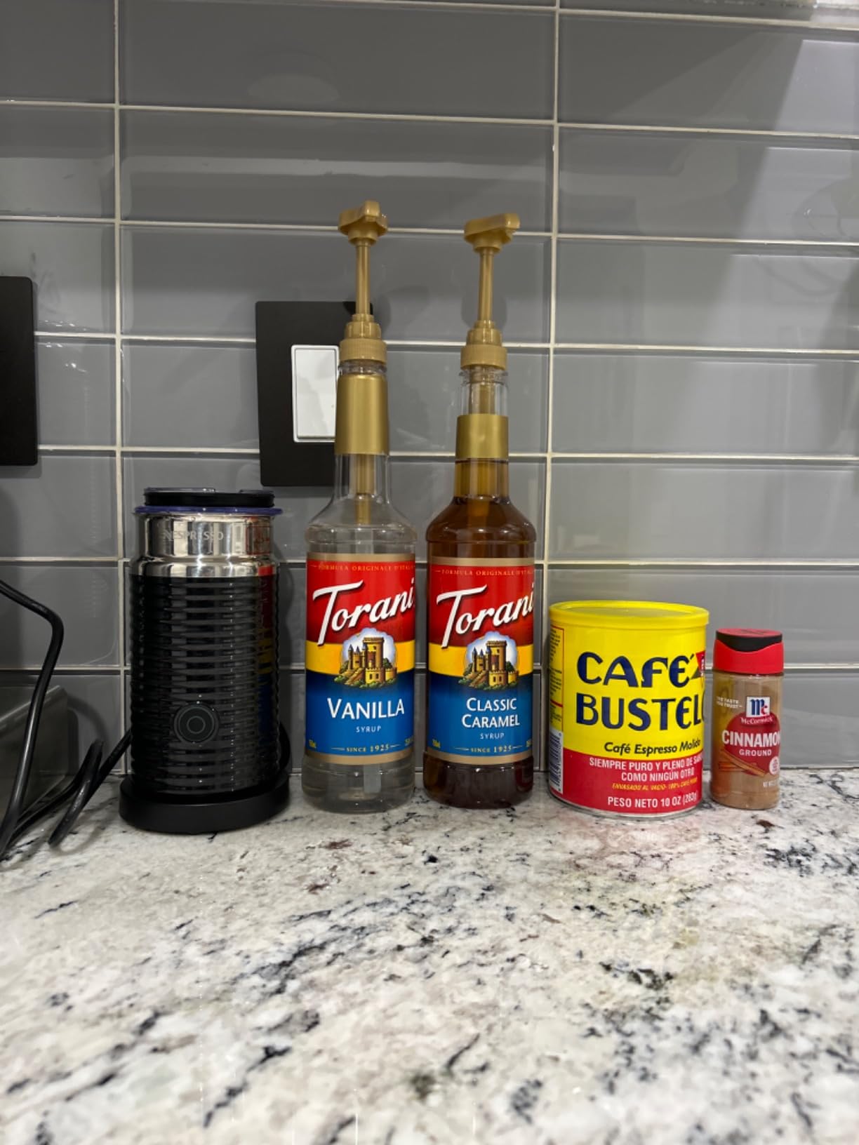 Torani Coffee Syrup Variety Pack - Vanilla and Caramel Syrup for Coffee with 2 Jimoco Syrup Pump Dispenser Compatible with Torani Syrup customer photo 2