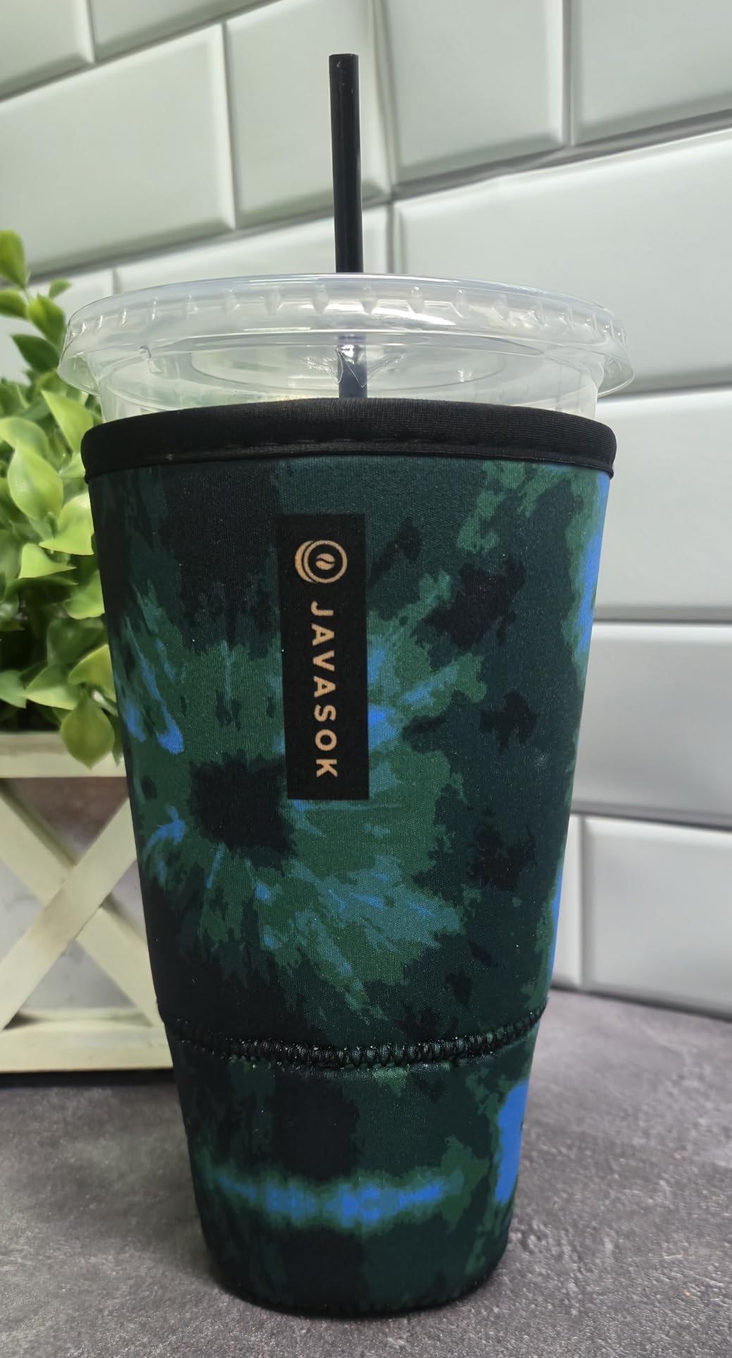 Sok It JavaSok Iced Coffee & Cold Soda Insulated Neoprene Cup Sleeve (Like Fine China, Medium: 22-28oz) customer photo 2