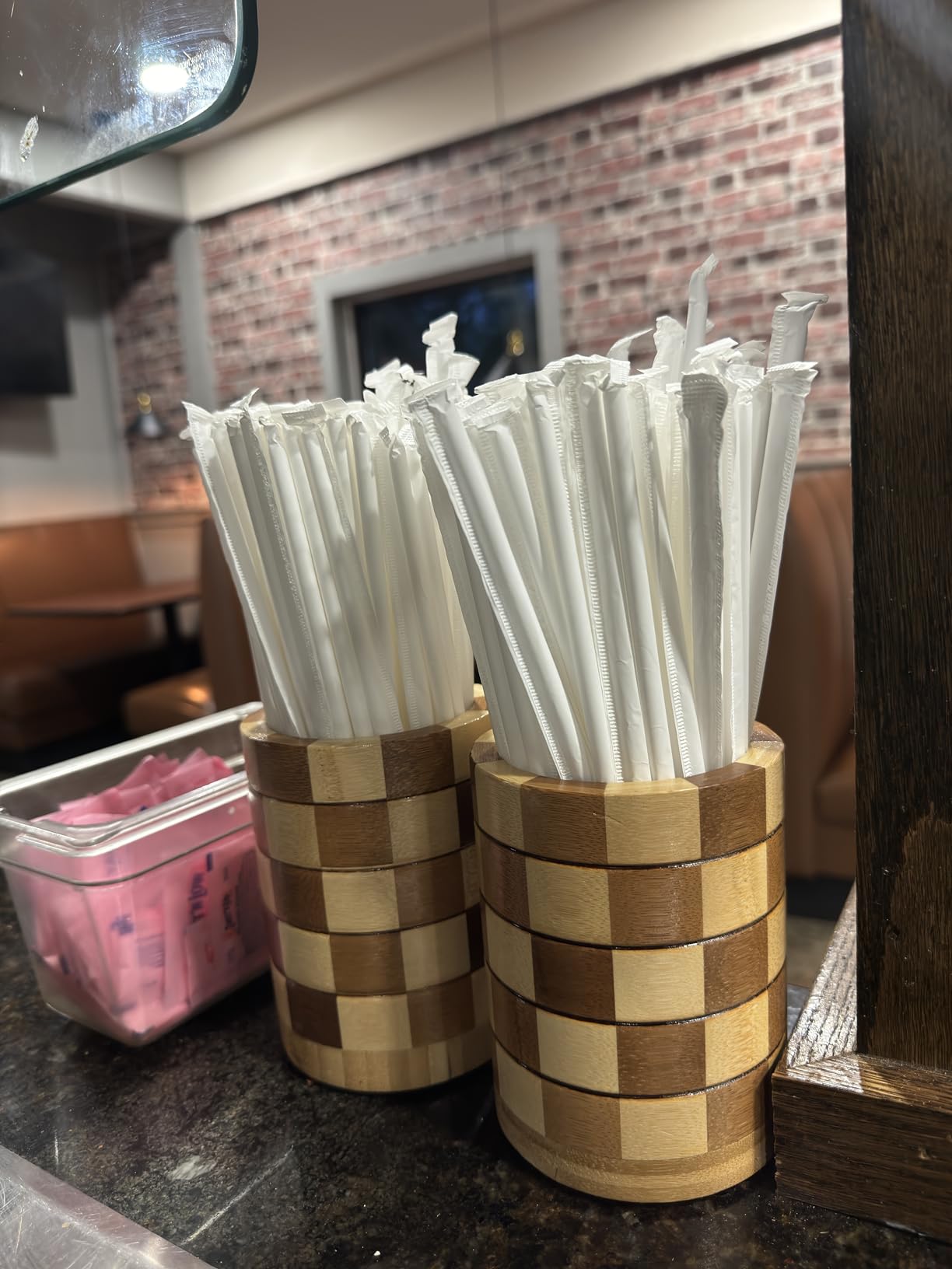 101 Pcs Coffee Stirrers Holder Set 1 Pcs Stirrers Holder 100 Pcs Disposable Stir Straws for Coffee Bar Coffee Stir Sticks For Coffee Milk Cocktail Tea Drinks Stirrer Straw Holder Home Kitchen customer photo 2