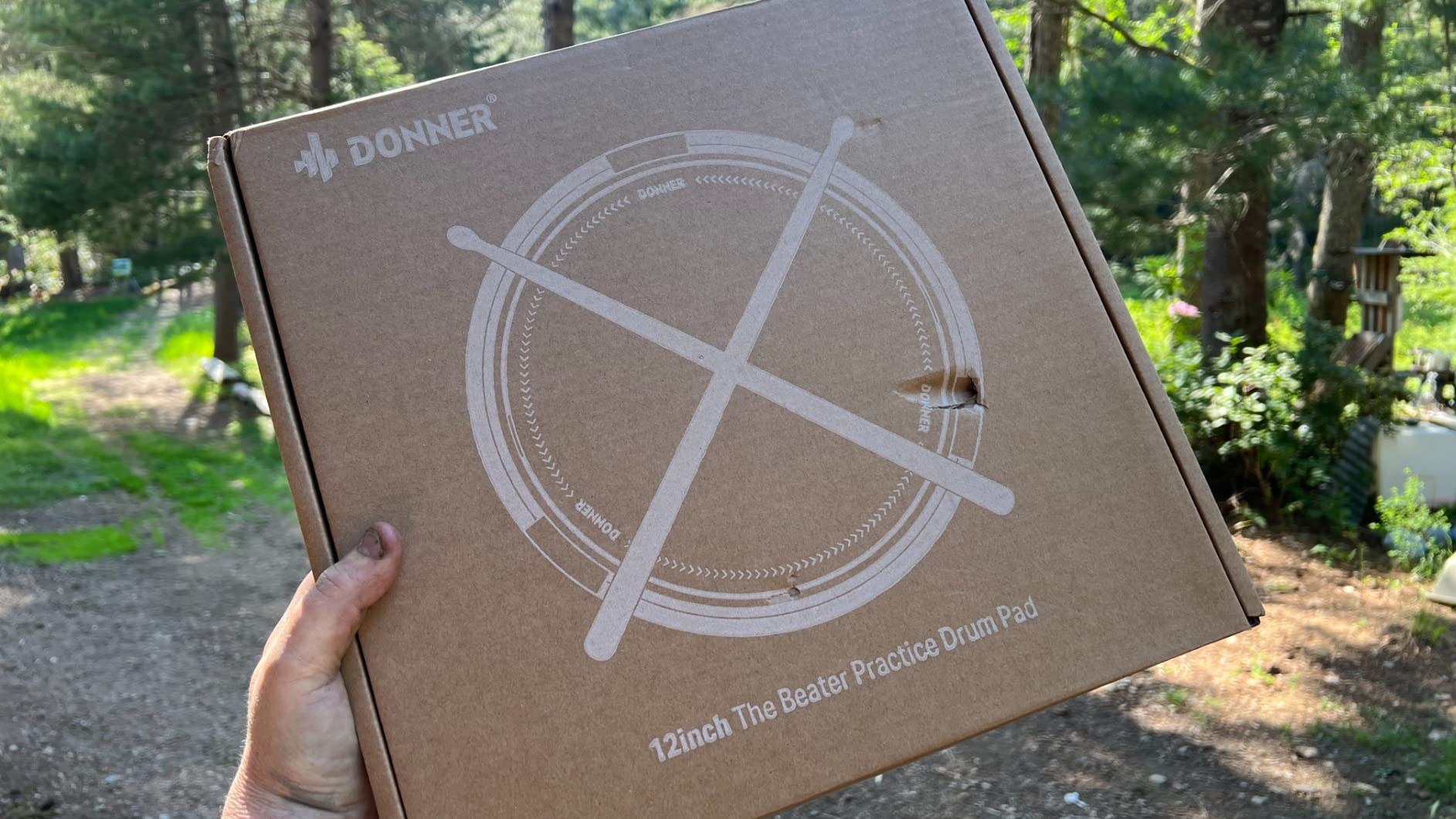 Drum Practice Pad, Donner Drummer Practice Pad - Quiet Drum Pad 12 Inches customer photo 2