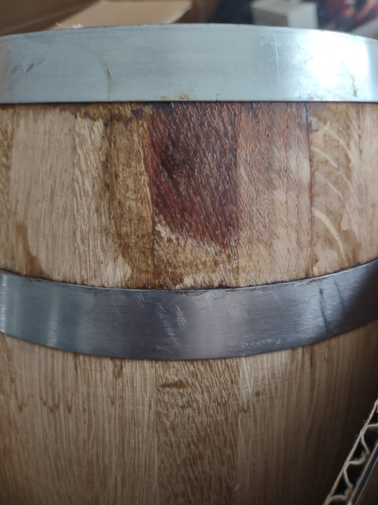 1 Gallon Wooden Whiskey Barrel, 5 Liter Charred American White Oak Cask customer photo 1