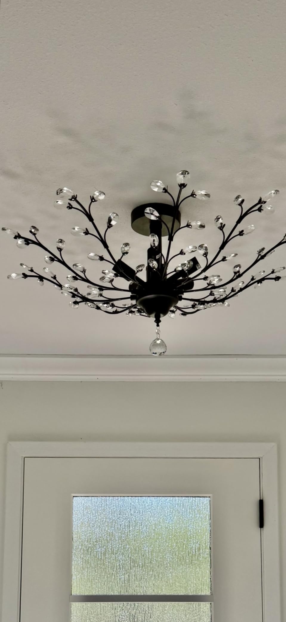 CVKASH 5 - Light Vintage Crystal Chandelier Modern Bronze Branche Ceiling Light Fixture Farmhouse for Kitchen Dining Room Living Room Bedroom Hallway Foyer customer photo 1