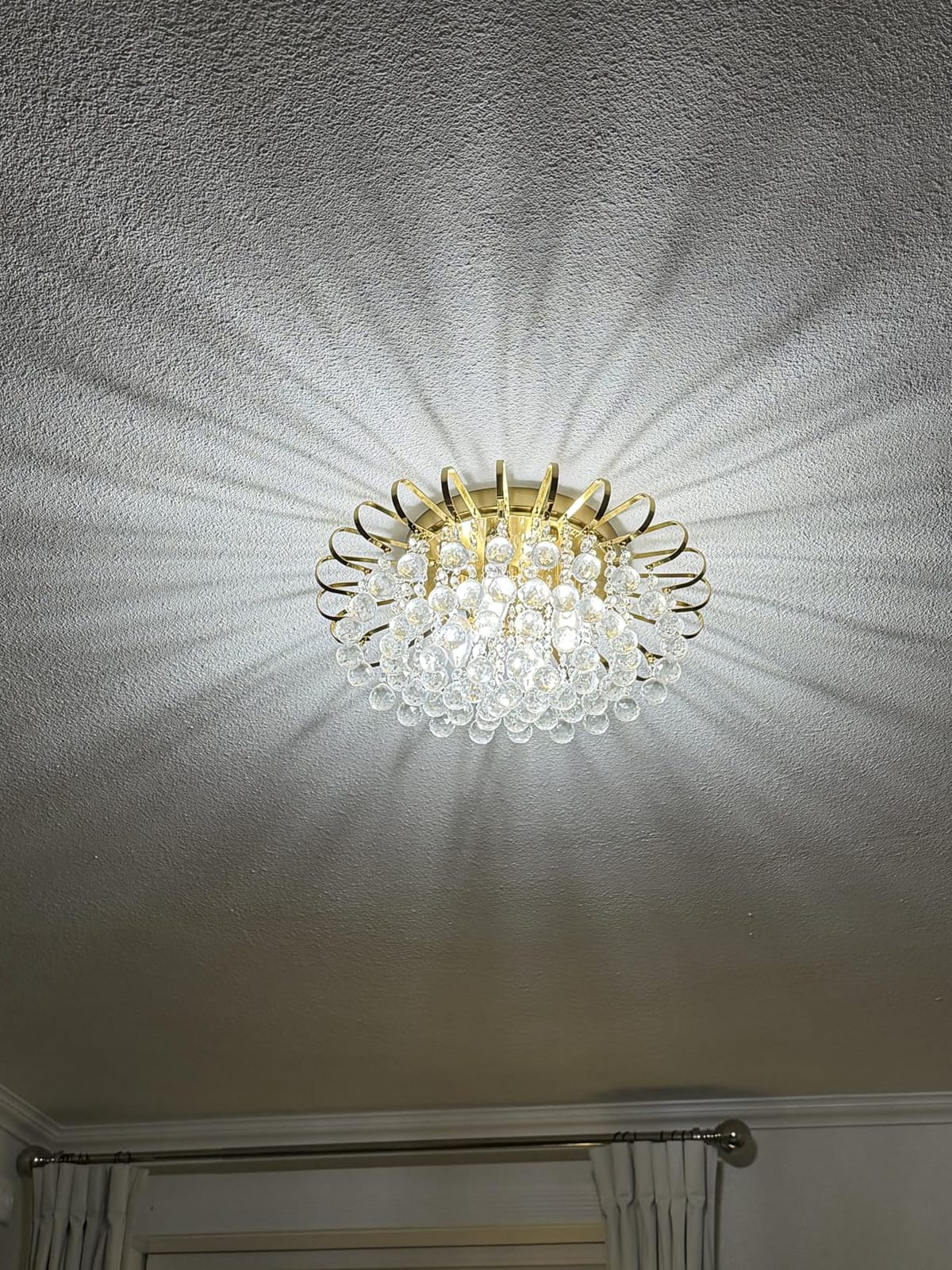 CVKASH 5 - Light Vintage Crystal Chandelier Modern Bronze Branche Ceiling Light Fixture Farmhouse for Kitchen Dining Room Living Room Bedroom Hallway Foyer customer photo 2