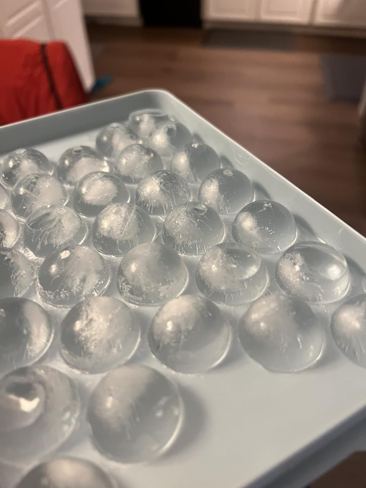 Ice Cube Tray with Lid and Bin – Round Ice Cube Trays for Freezer, BPA-Free Food-Grade Ice Mold, Stackable Ice Ball Maker, Iced Bucket Kits, Circle Ice Tray for Cocktails, Whiskey, Coffee, and Drinks customer photo 2