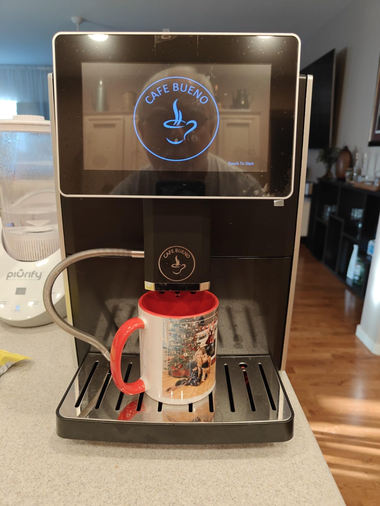 Cafe Bueno Super Automatic Espresso Machine For Home - Coffee Machine With Grinder & Milk Frother For Latte, Cappuccino, Macchiato - Auto Wake & Sleep - All Milk Types customer photo 1