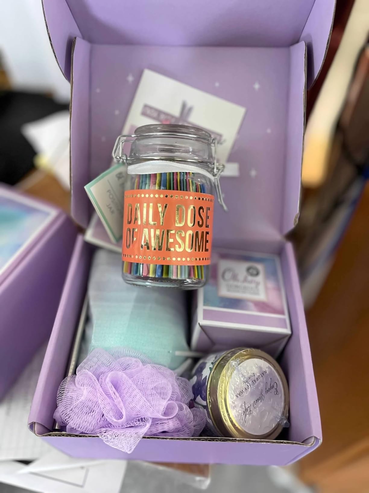 LUCOTIYA Gifts for Women, Mothers Day Gift Basket for Woman Birthday Wine Tumbler Self Care Package for Mom, Bestie, Her, Sister, Wife, Auntie Thank You Gift for Women Teacher Appreciation customer photo 1