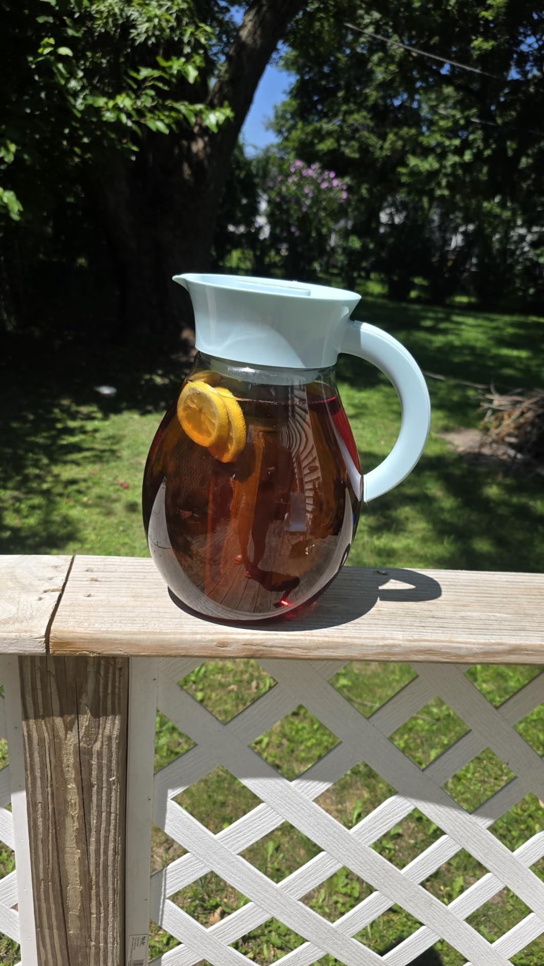 Primula The Big Iced Tea Maker and Infuser, Plastic Beverage Pitcher with Leak Proof, Airtight Lid, Fine Mesh Reusable Filter, Made without BPA, Dishwasher Safe, Black customer photo 2