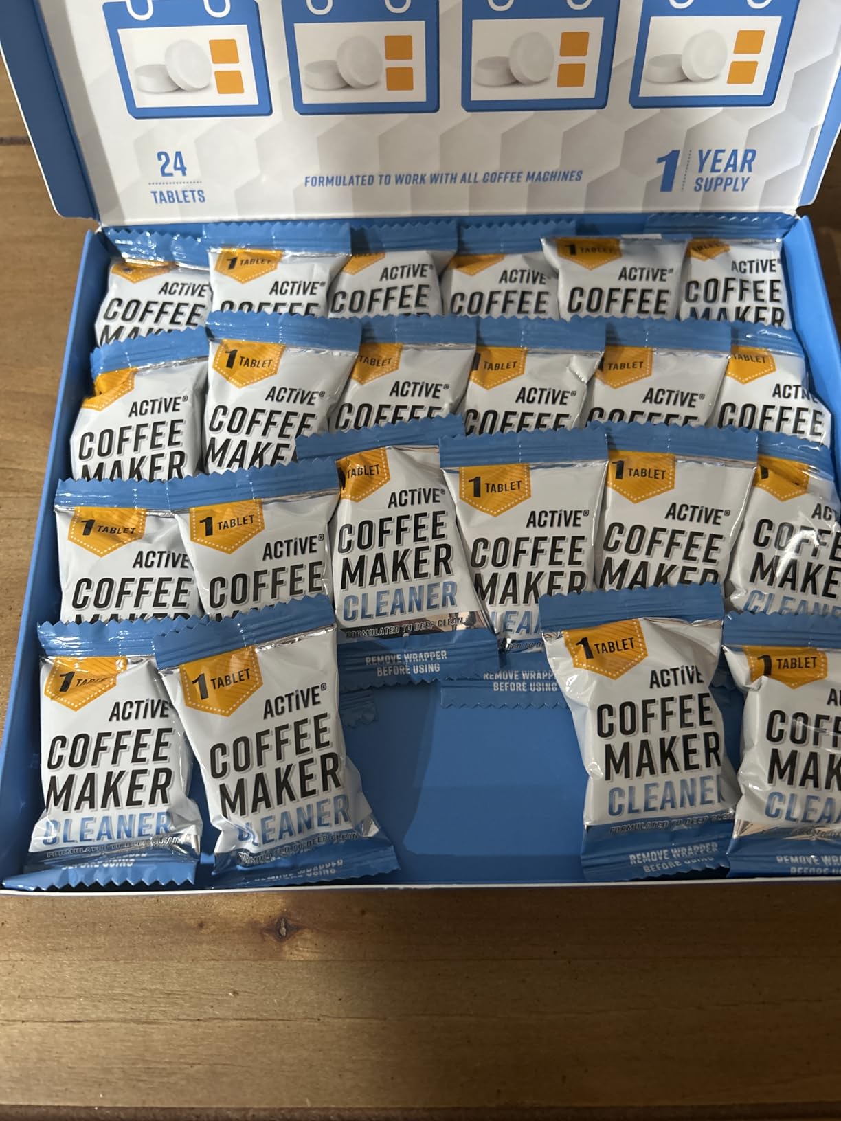 Coffee Machine Cleaner Descaler Tablets - 24 Count, Compatible With Nespresso, Keurig, Ninja, Delonghi, Miele, Coffee Maker Pot Descaling & Cleaning Tabs, Descale Drip Coffe And Espresso Machines customer photo 1