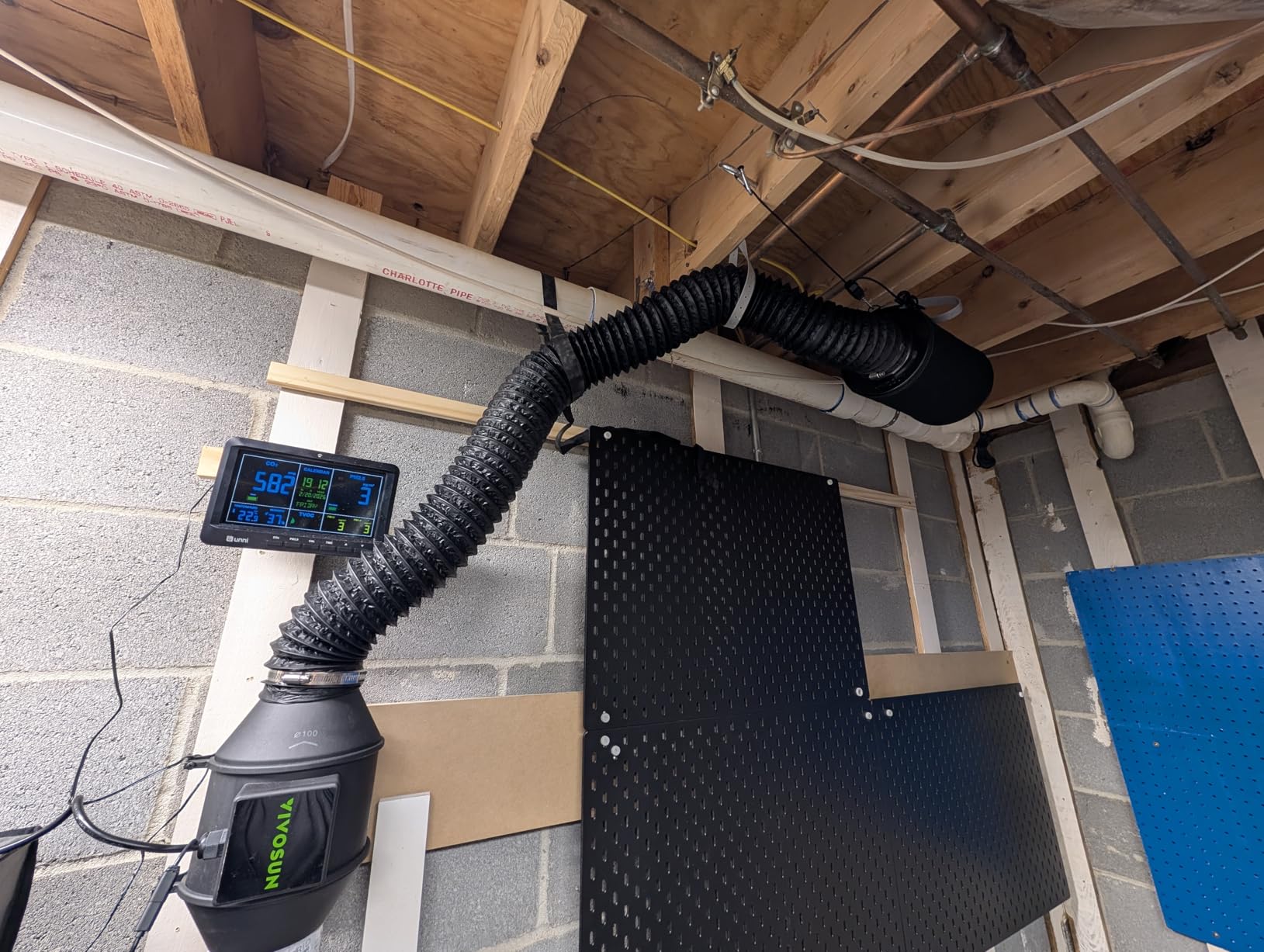 VIVOSUN G4 Air Filtration Kit, Inline Fan, Controller, Carbon Filter, Duct customer photo 2