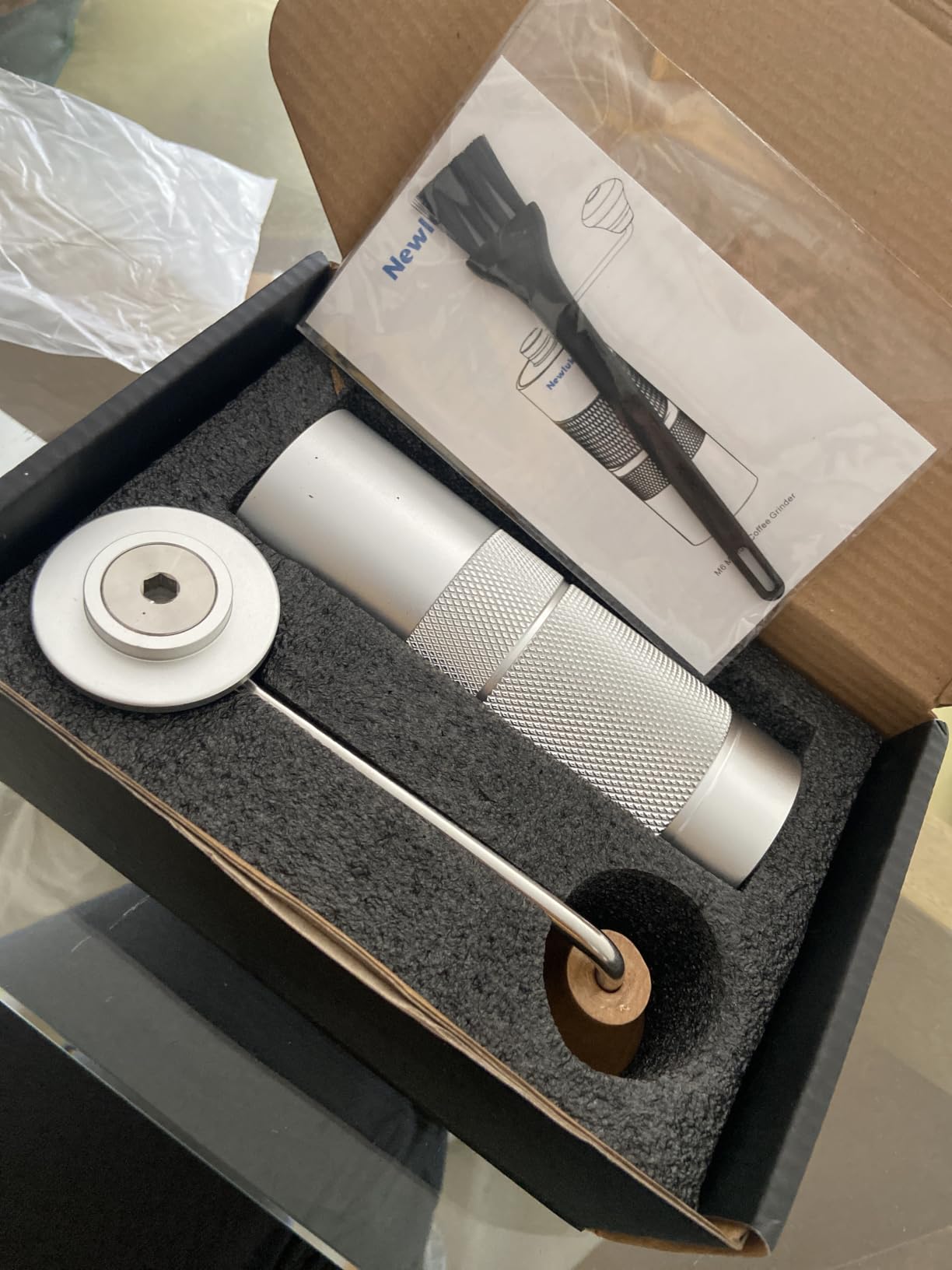 M6 Manual Coffee Grinder for Espresso Pour Over French Press Moka | Conical Burr,24 Adjustable Settings,All-Metal Body,Portable Hand Grinder for Travel,Camping,Home & Office,25g Capacity customer photo 1