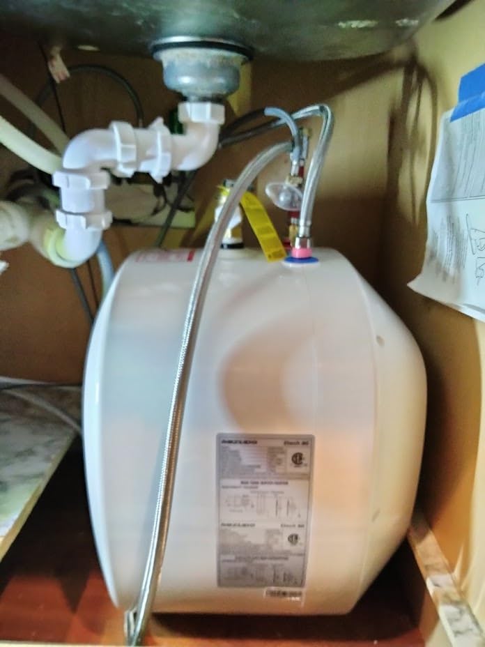 Electric Tank Water Heater 8.0 Gal, 120V Mini Under Sink with Anode Rod customer photo 2