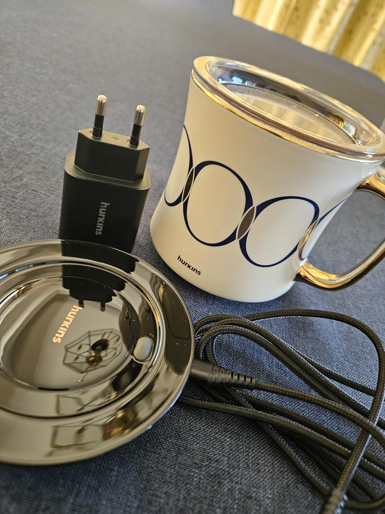 Smug Mug Warmer V2 | Premium Temperature Control Mug & Heating Base | 55 °C (131 °F) Smart Warming | 1-Year Replacement Warranty | Gift Ready Packaging | USB-C Charger (Grande Black) customer photo 2