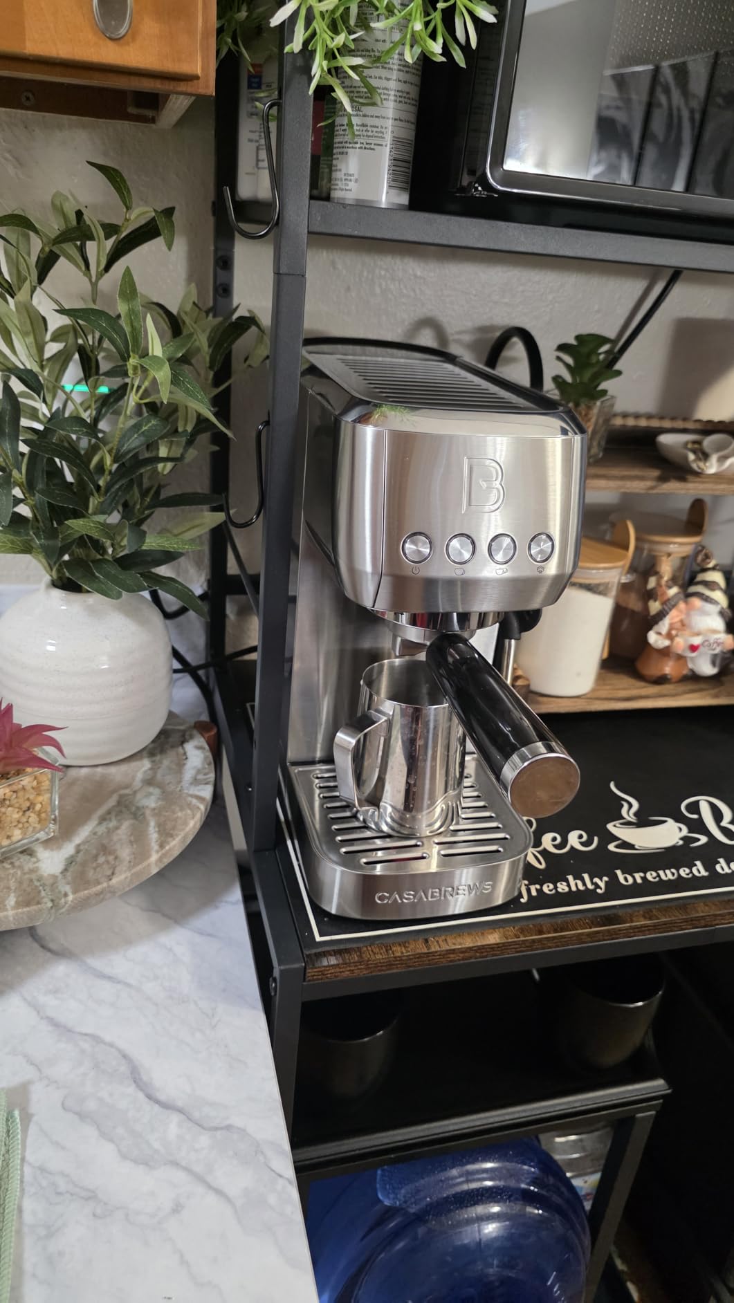 CASABREWS 3700 Essential Espresso Machine, Stainless Steel Espresso Maker customer photo 1