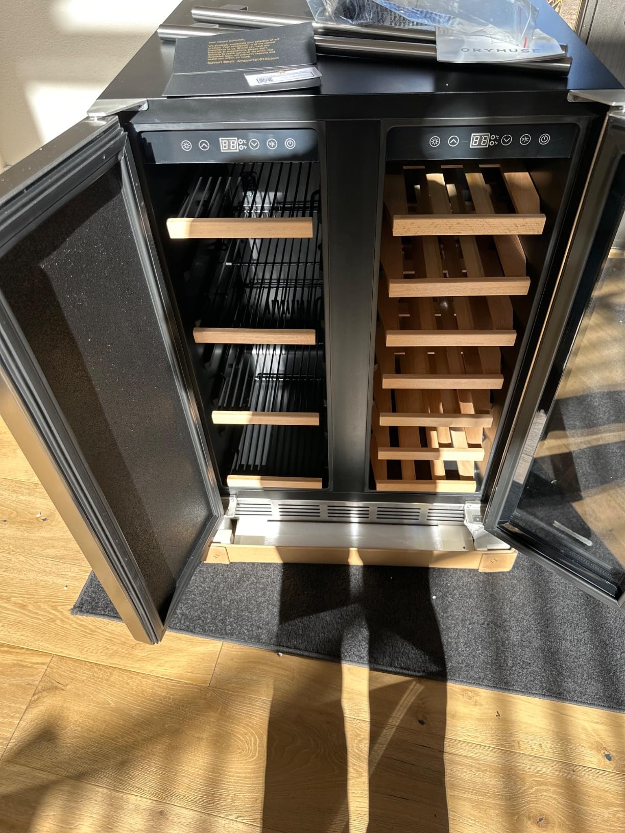 ORYMUSE 24 Inch Outdoor Beverage Refrigerator, 180 Can Under Counter Fridge customer photo 2