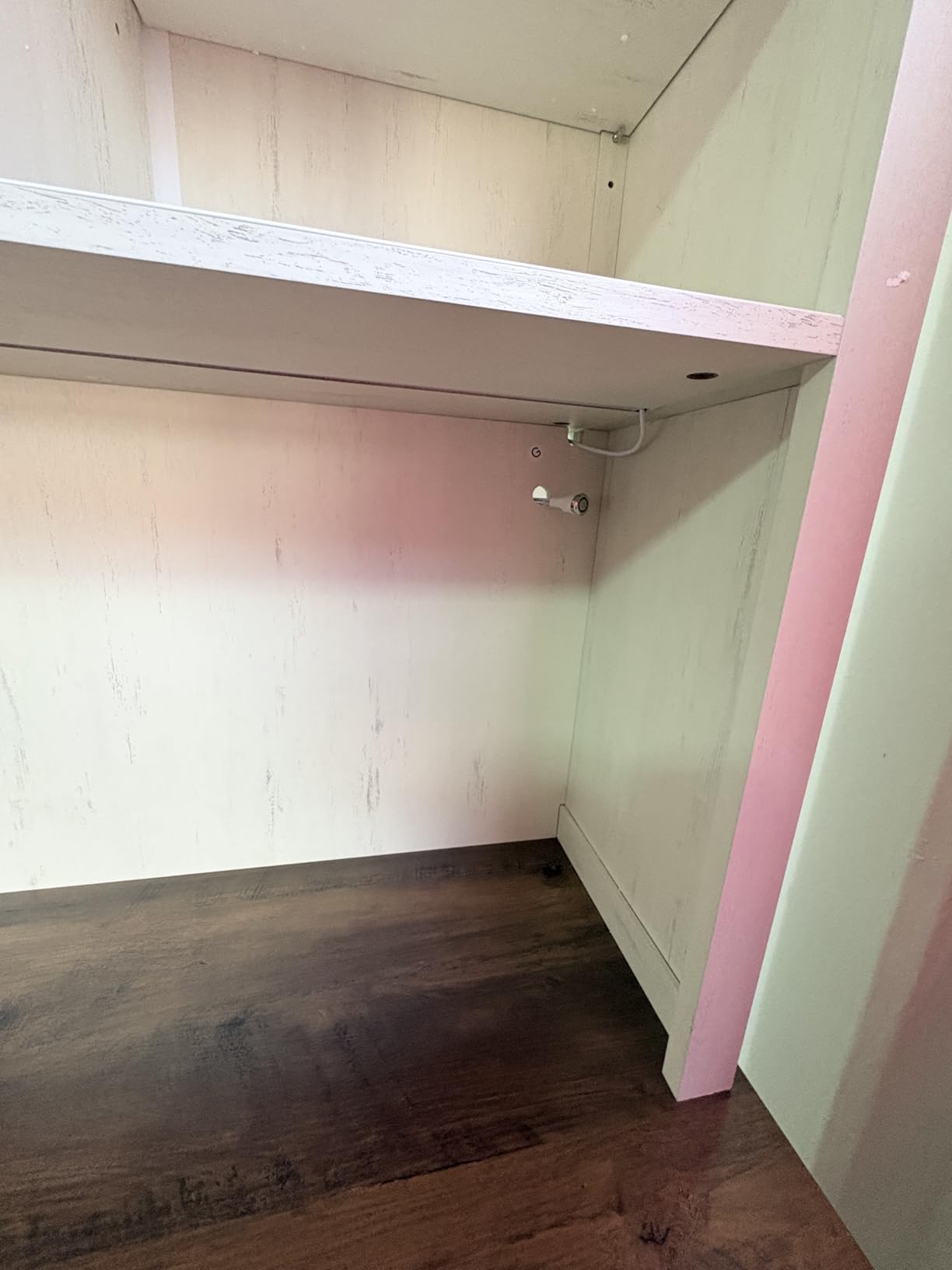 VASAGLE Pantry Cabinet with Lights and Charging Station customer photo 2