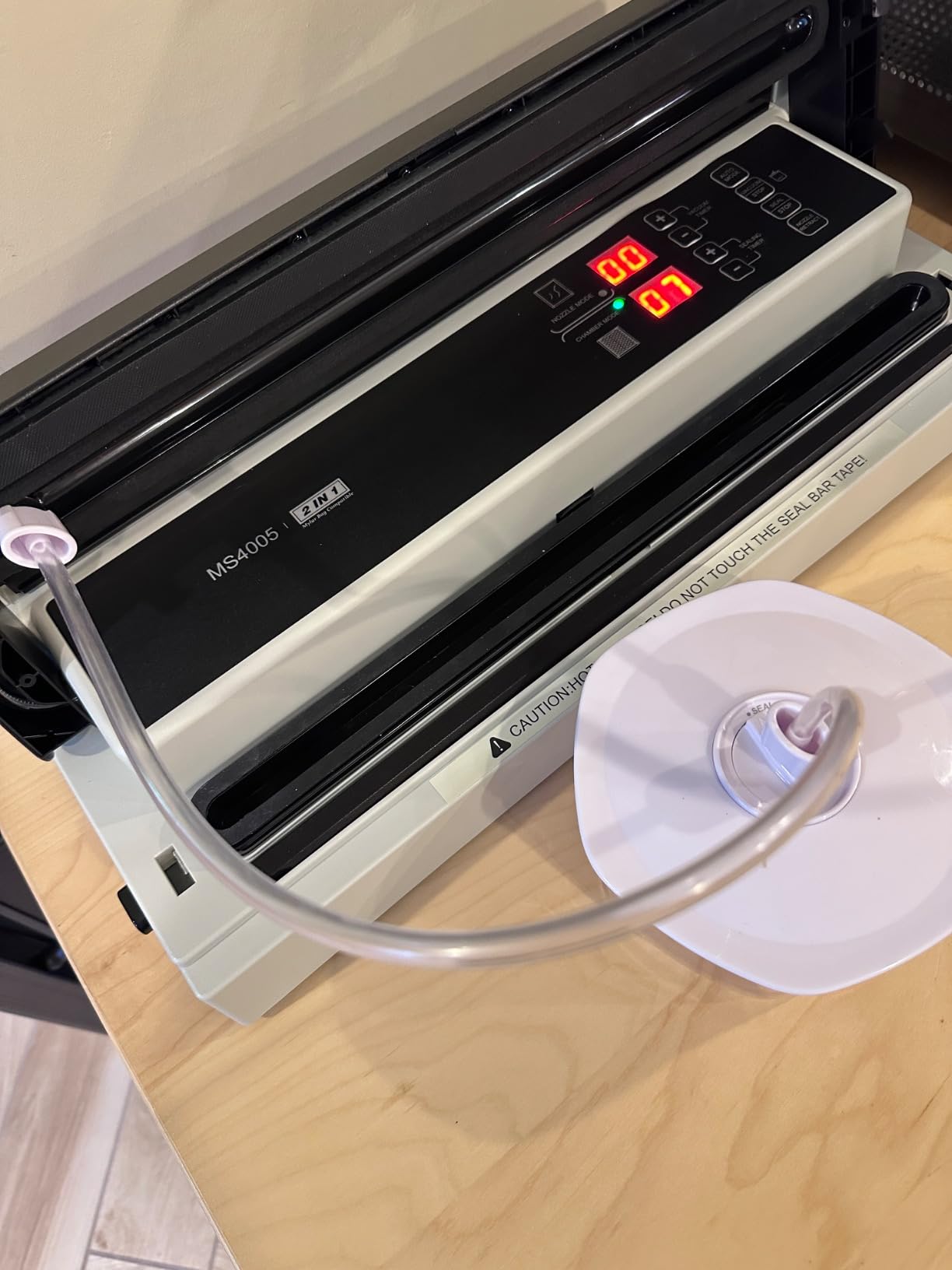 MAGIC SEAL 16'' Commercial Vacuum Sealer Machine, Meat Sealer Vacuum Packing Machine with Double Pump and Auto Cooling System, Sealing and Vacuum Time Control, Compatible with Mylar Bags customer photo 1