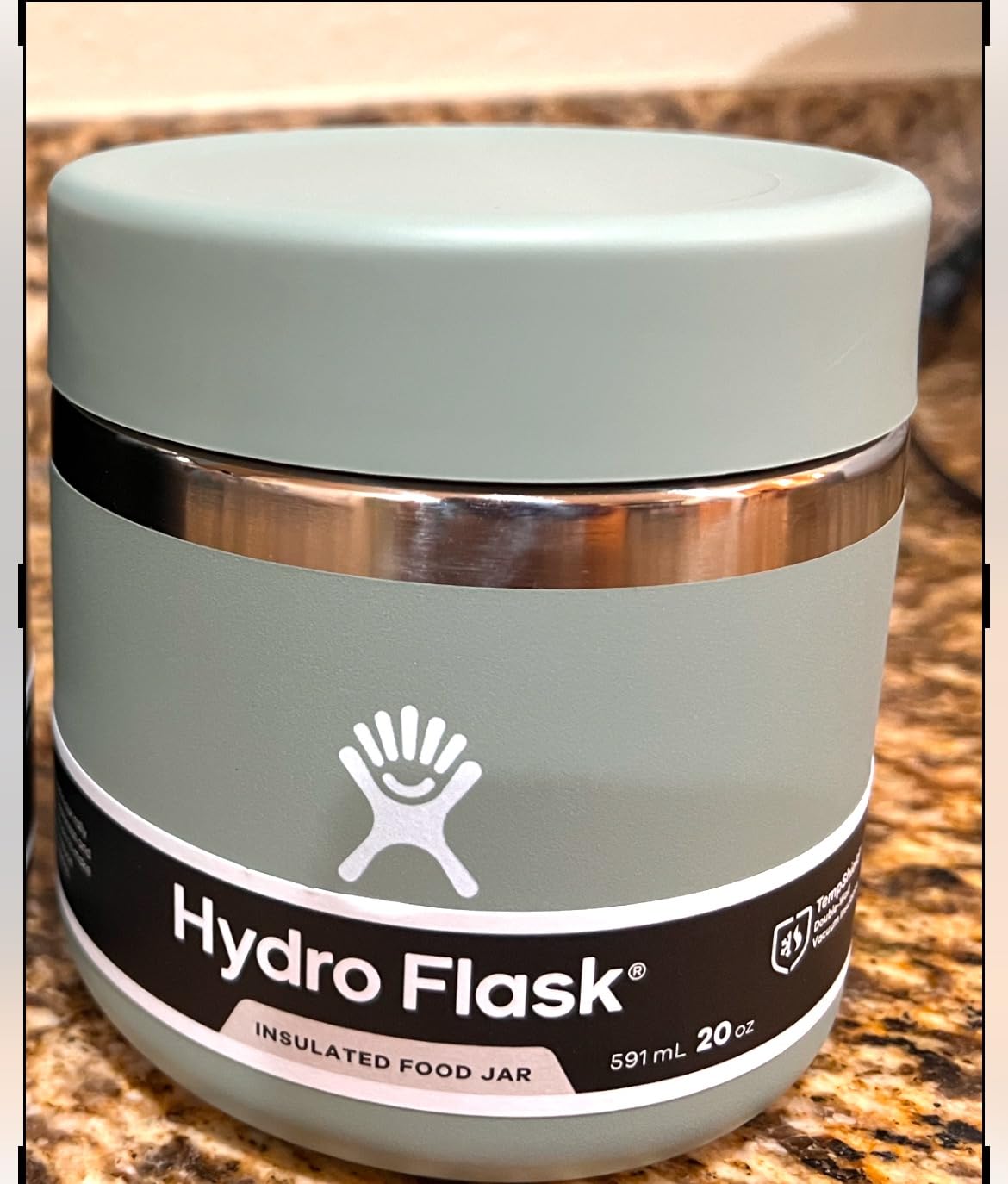 Hydro Flask Food Jar – Insulated Stainless Steel, Snack Travel Container for Hot Food, Lunch, & Soup 20 Oz Cascade Blue customer photo 1