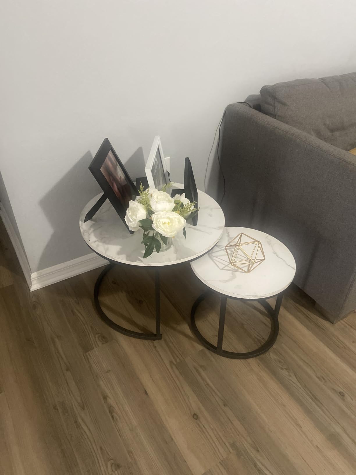 Smuxee Nesting Coffee Table Set of 2, 23.6