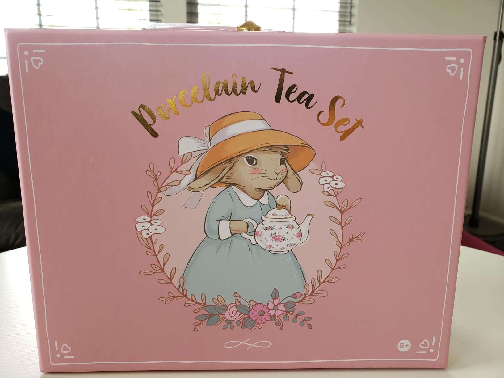Giggle & Honey® White Floral Tea Party Set for Little Girls customer photo 2