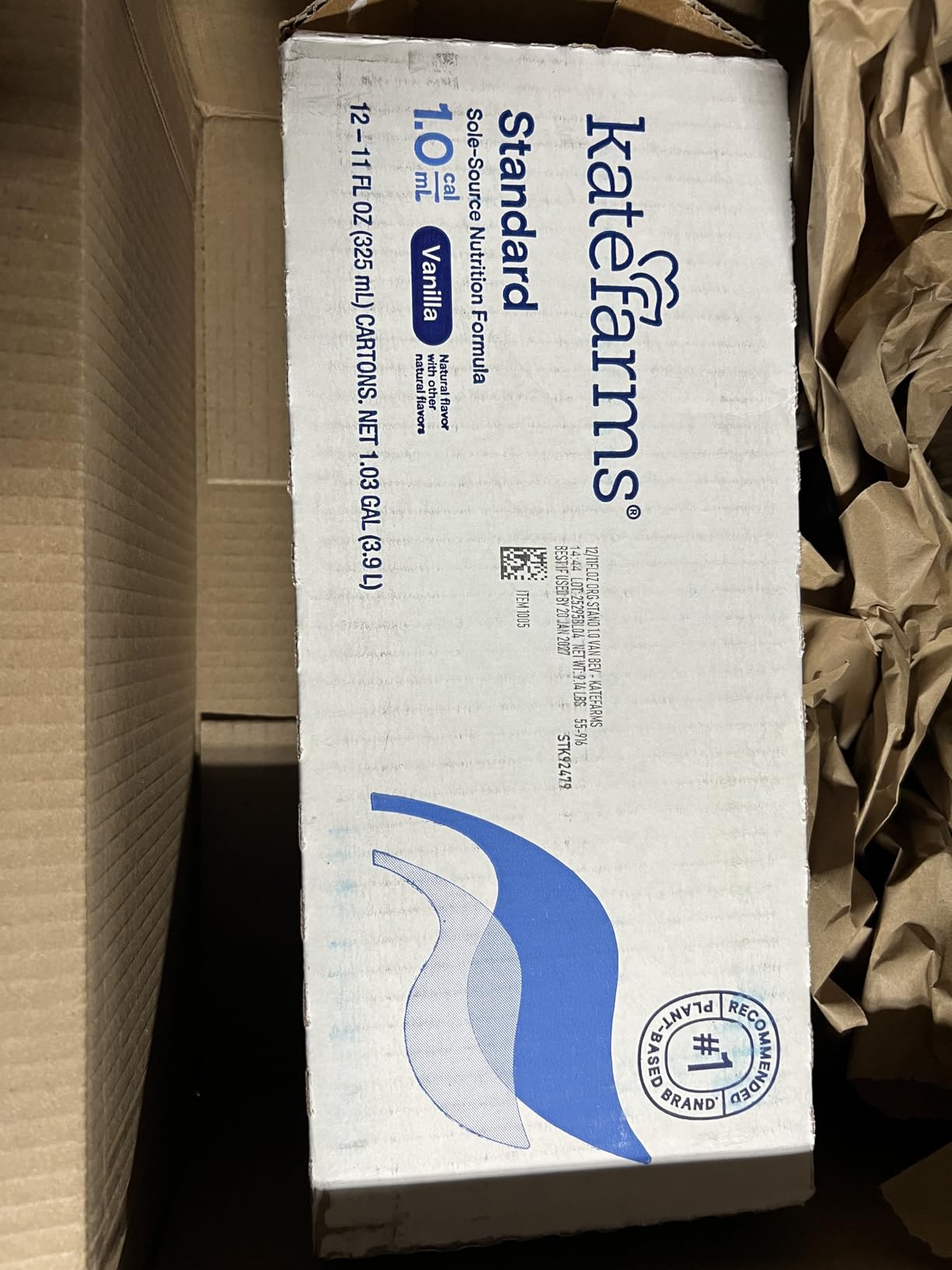 KATE FARMS Organic 1.4 High Calorie Shake, Vanilla, 20g Protein, 6 Pack customer photo 2