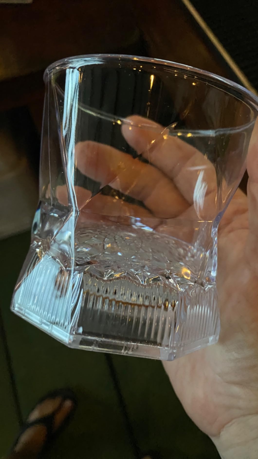LED Old Fashioned Glasses: 10oz Liquid Activated Multicolor Light Up Drinking Tumblers Set of 4 - Plastic Fun Cups for Water Beer Cocktail Whiskey Bar Party customer photo 1