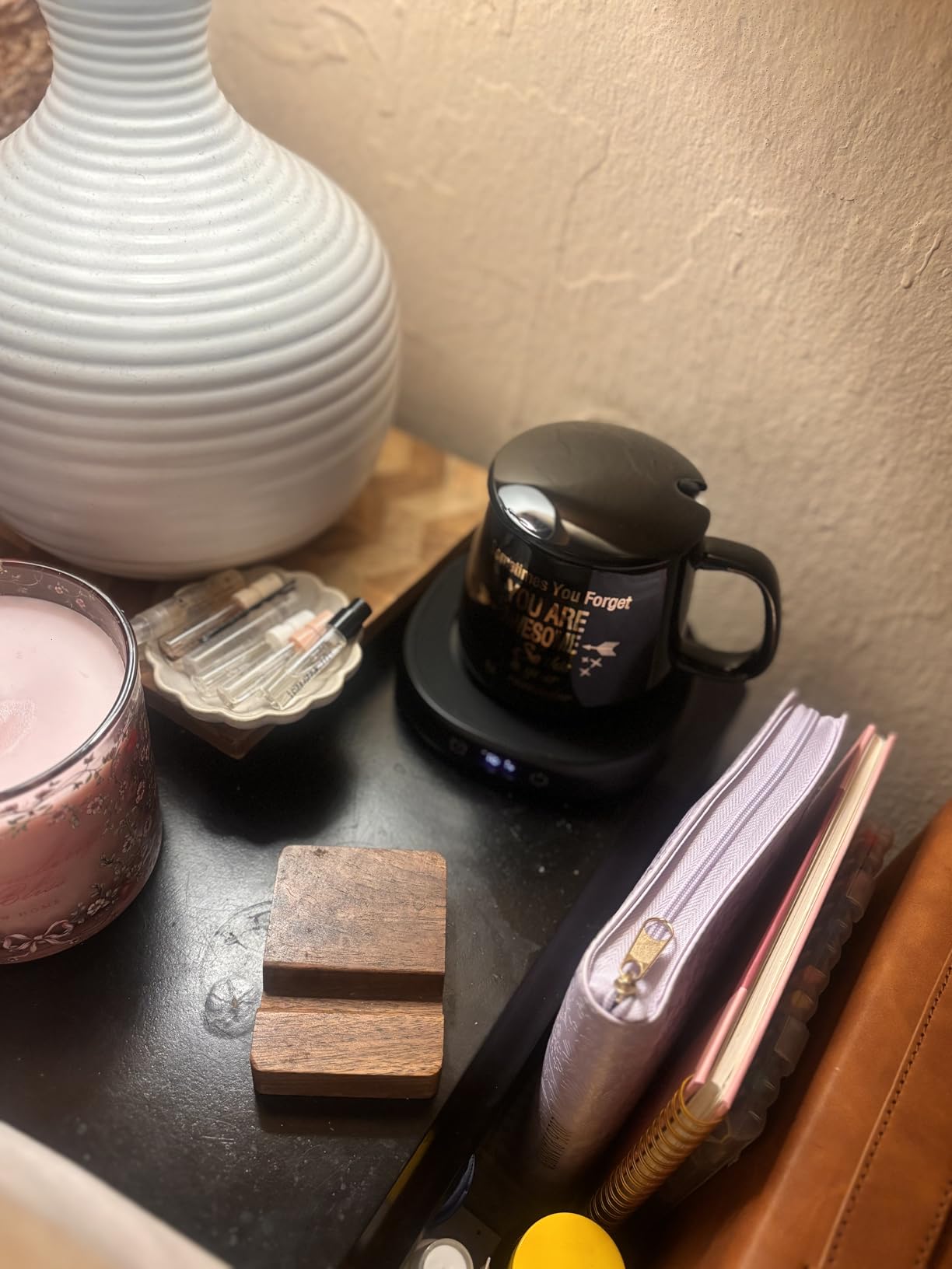 Coffee Mug Warmer & You are Awesome Mug Set, Electric Cup Warmer for Desk customer photo 1